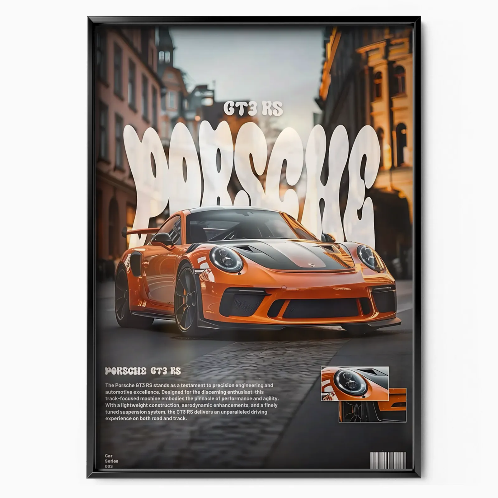 Porsche 911 GT3 RS (Orange) poster