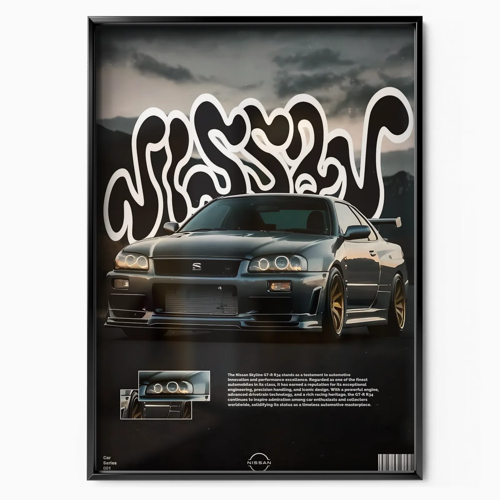 Nissan Skyline GT-R R34 poster