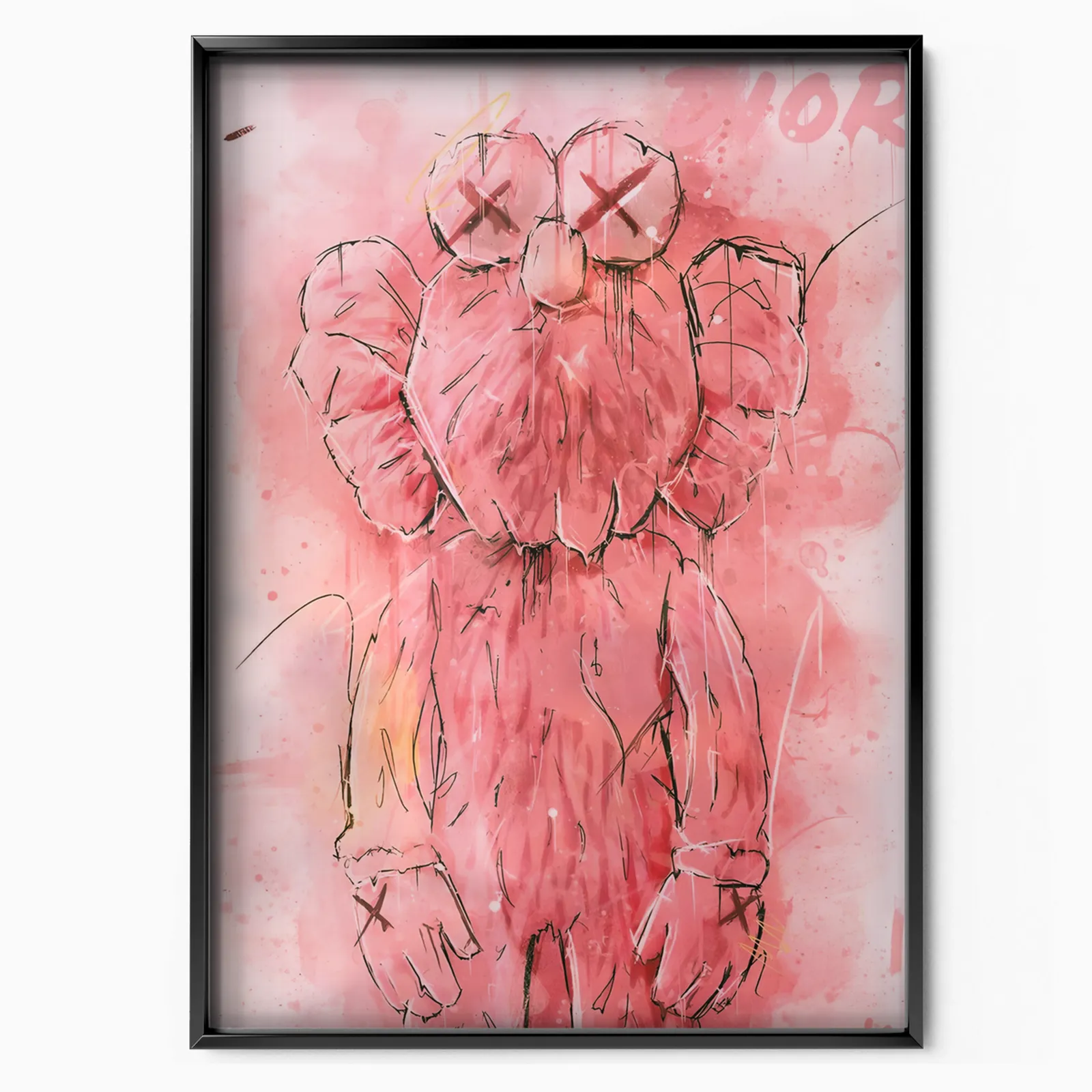 Pink Draw poster, museum grade matte print