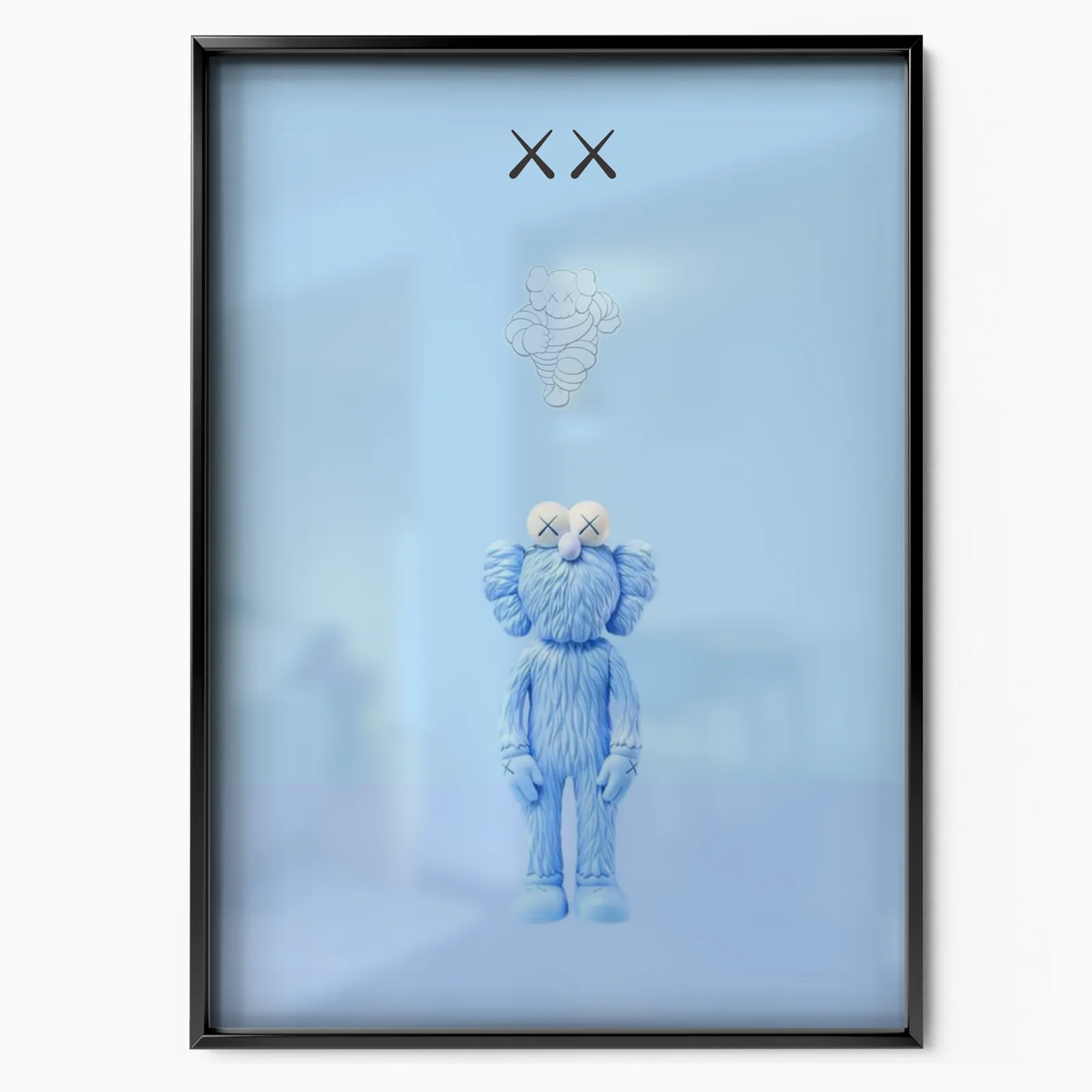 Blue Logo poster, museum grade matte print