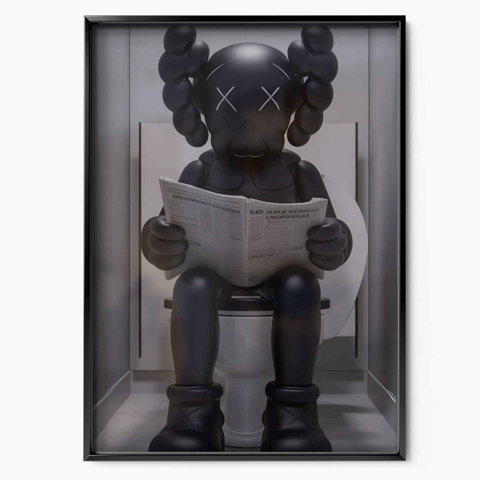 Figure Toilet poster, museum grade matte print