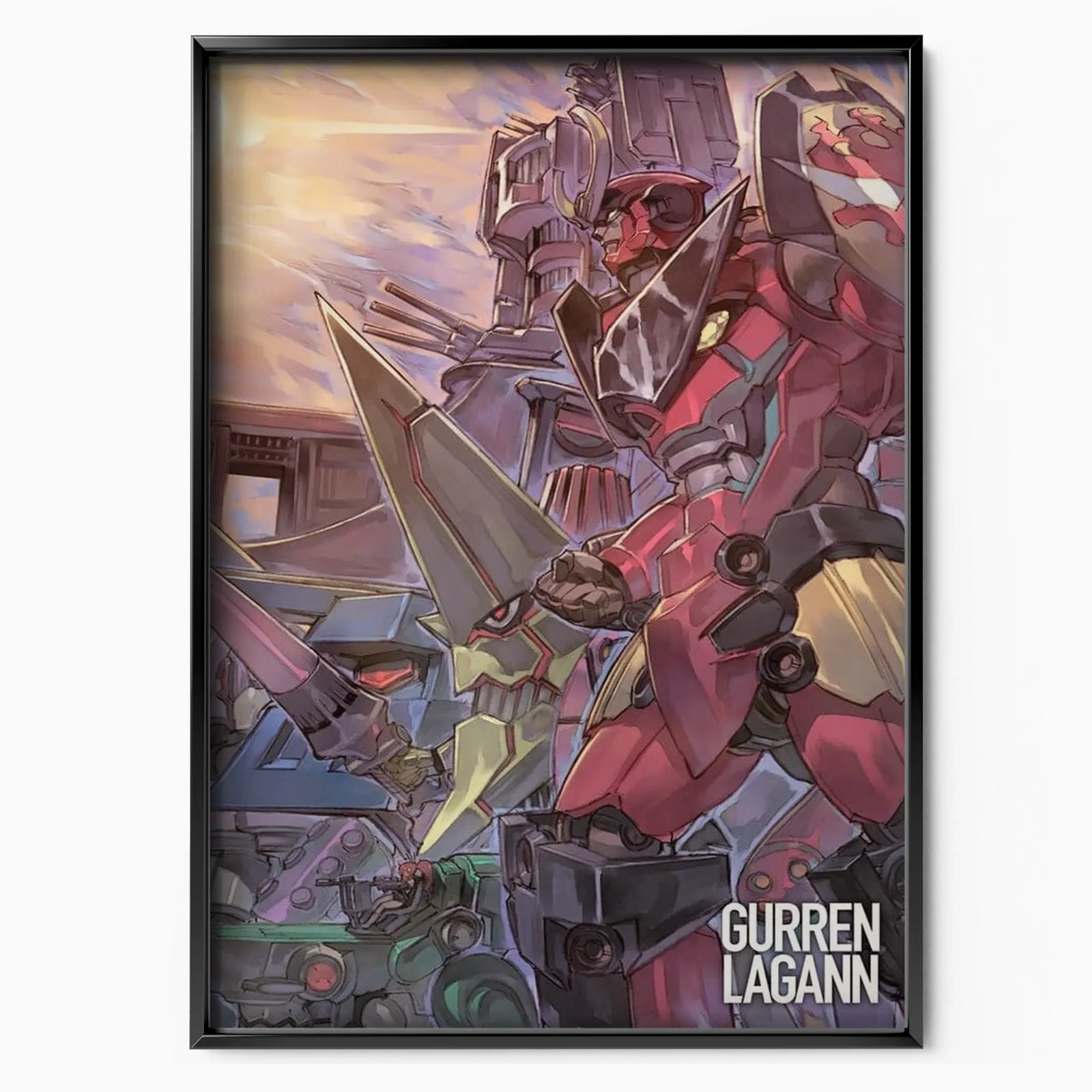 Gurren Lagann poster, museum grade matte print