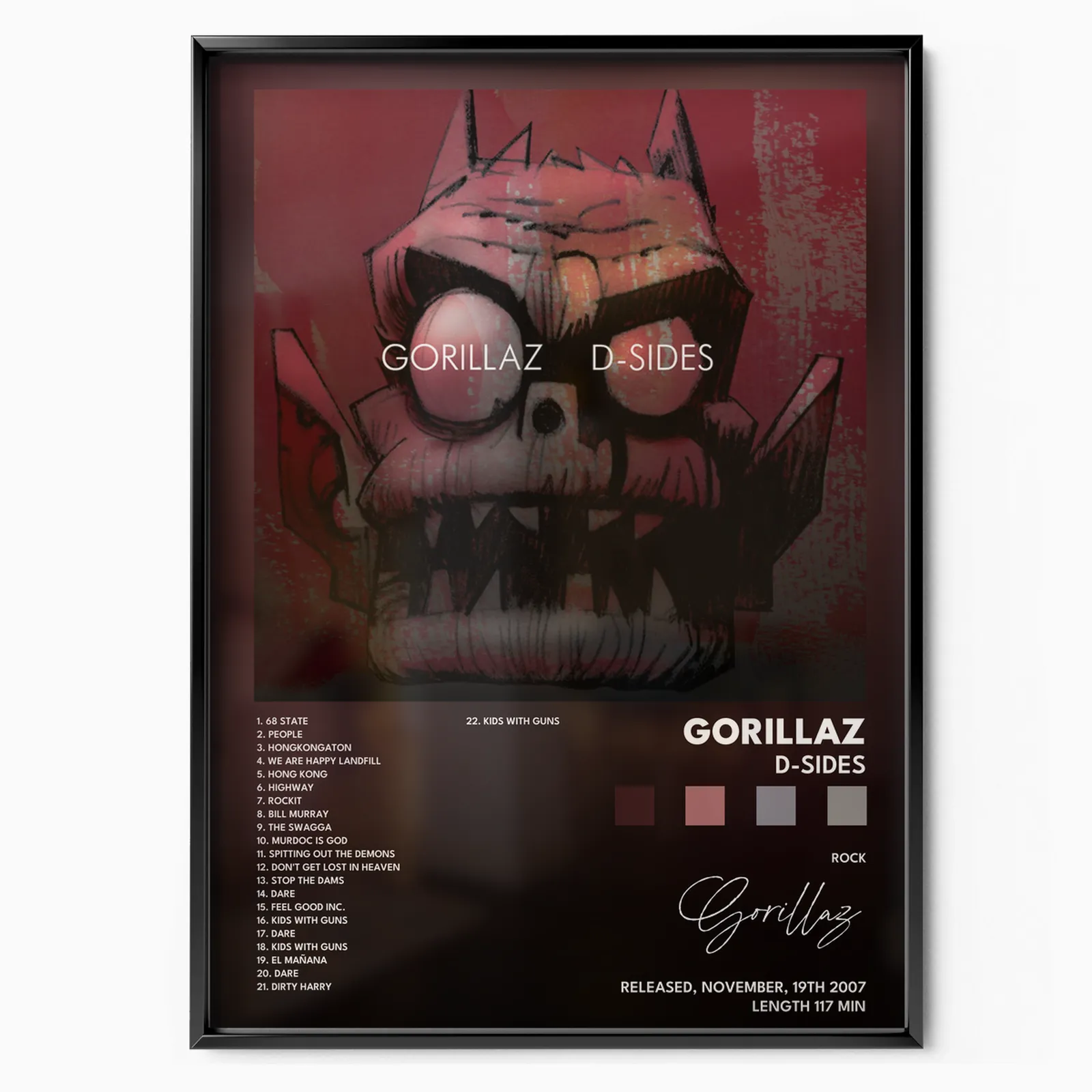 gorillaz D Sides poster poster