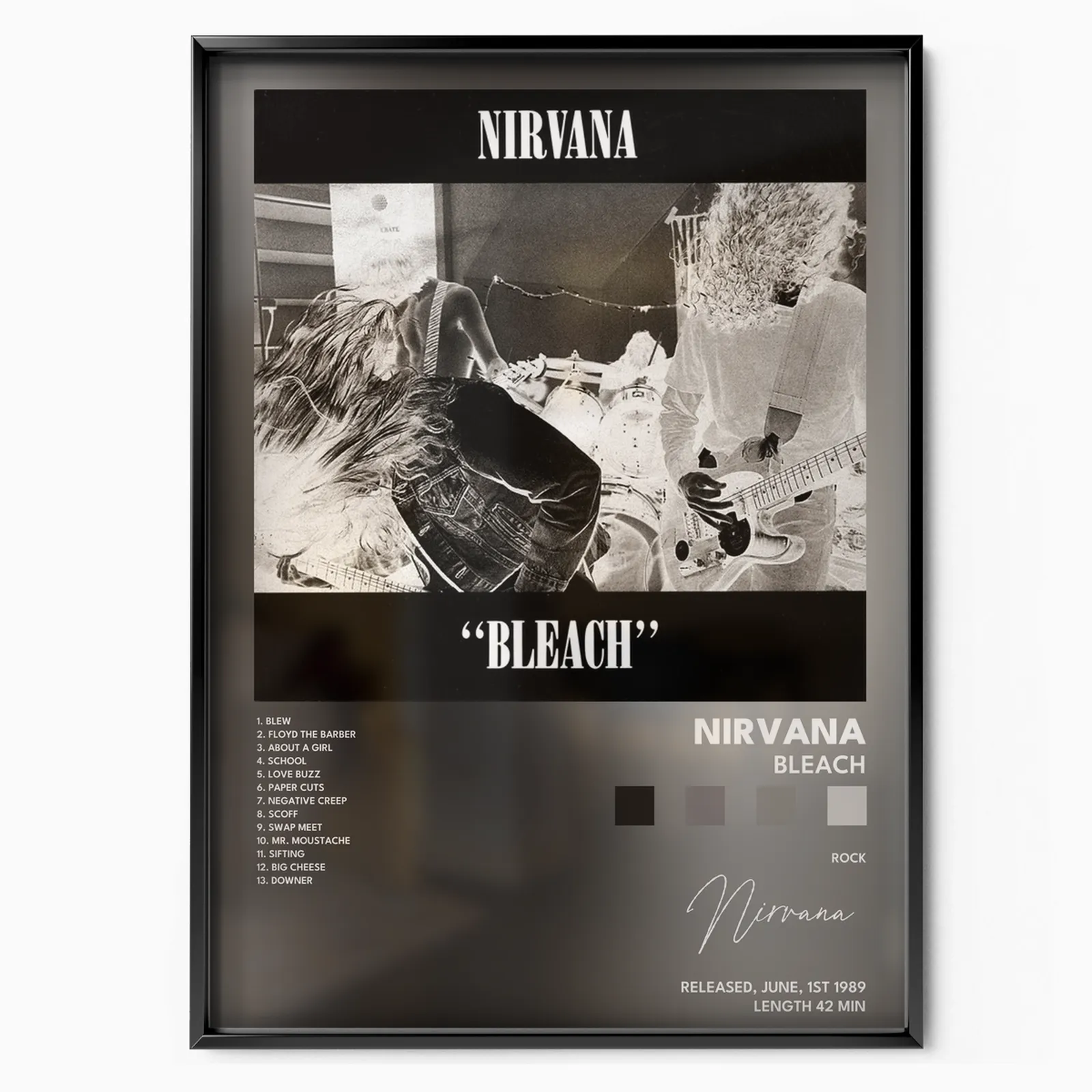 nirvana Bleach poster poster