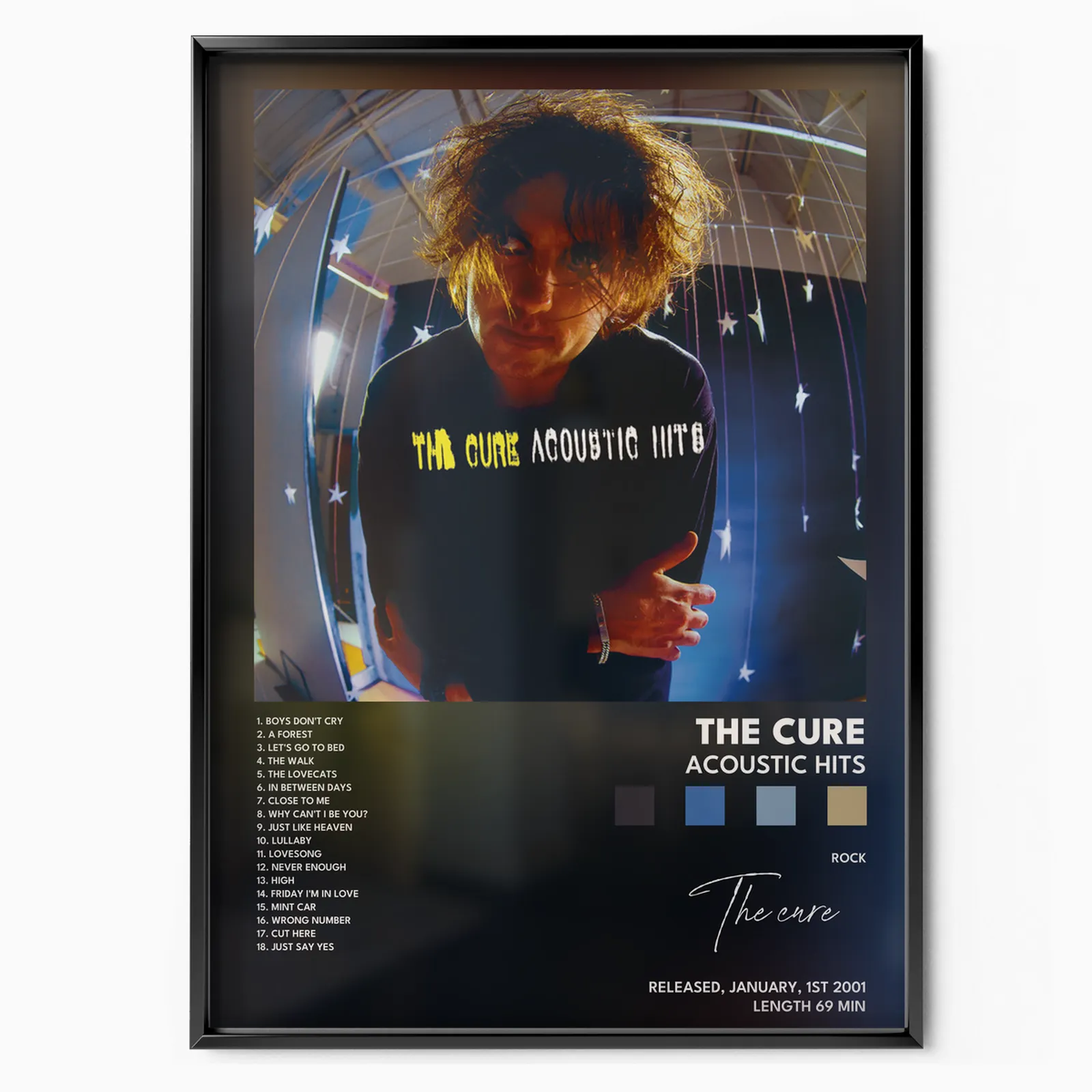 the cure Acoustic Hits poster poster, museum grade matte print