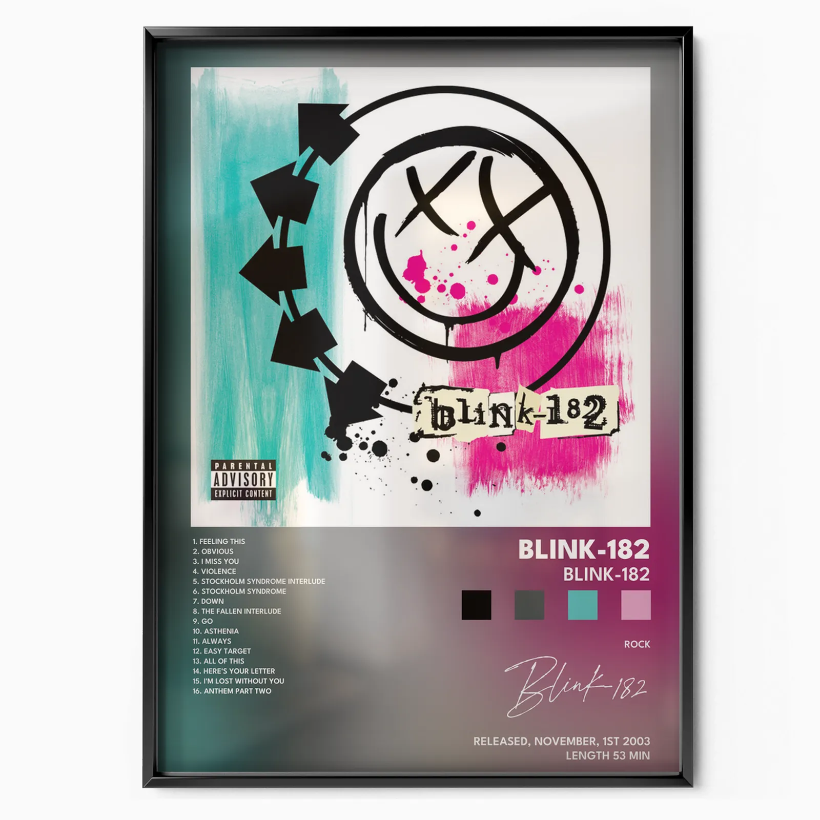blink-182 (self-titled) poster