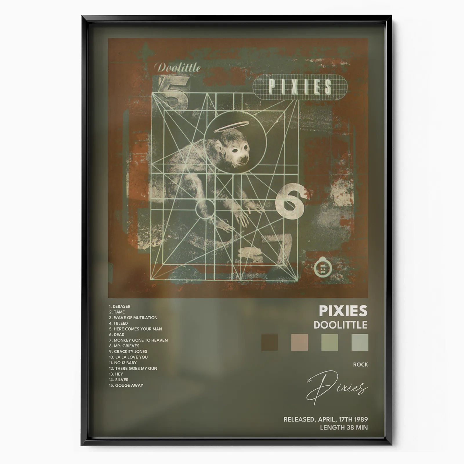 pixies Doolittle poster poster, museum grade matte print