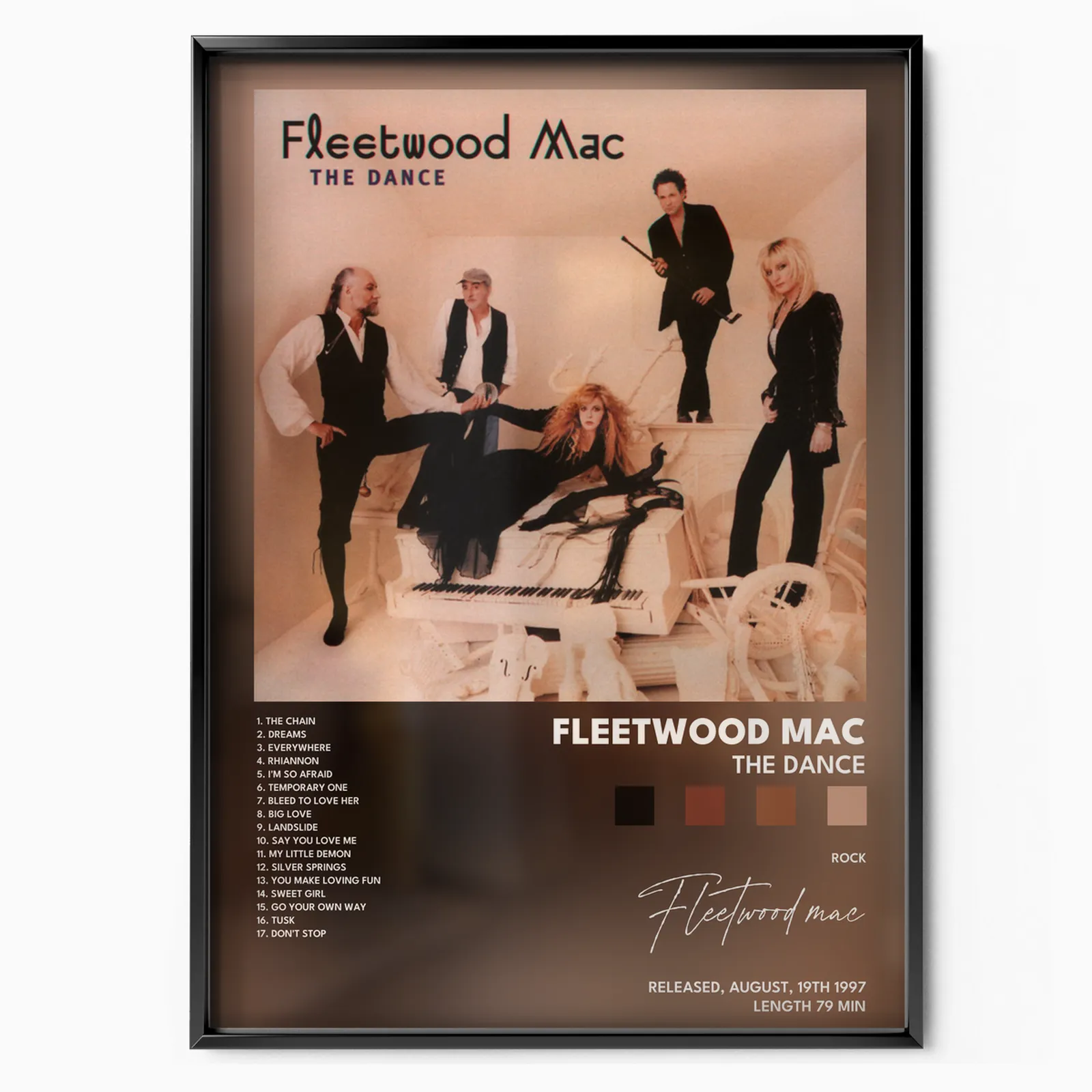 fleetwood mac The Dance poster poster, museum grade matte print