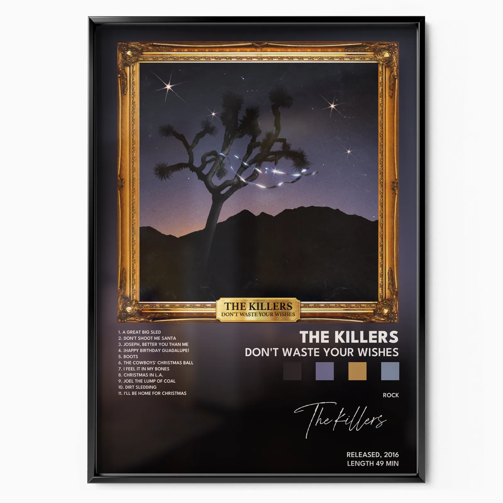 the killers Dont Waste Your Wishes poster poster, museum grade matte print