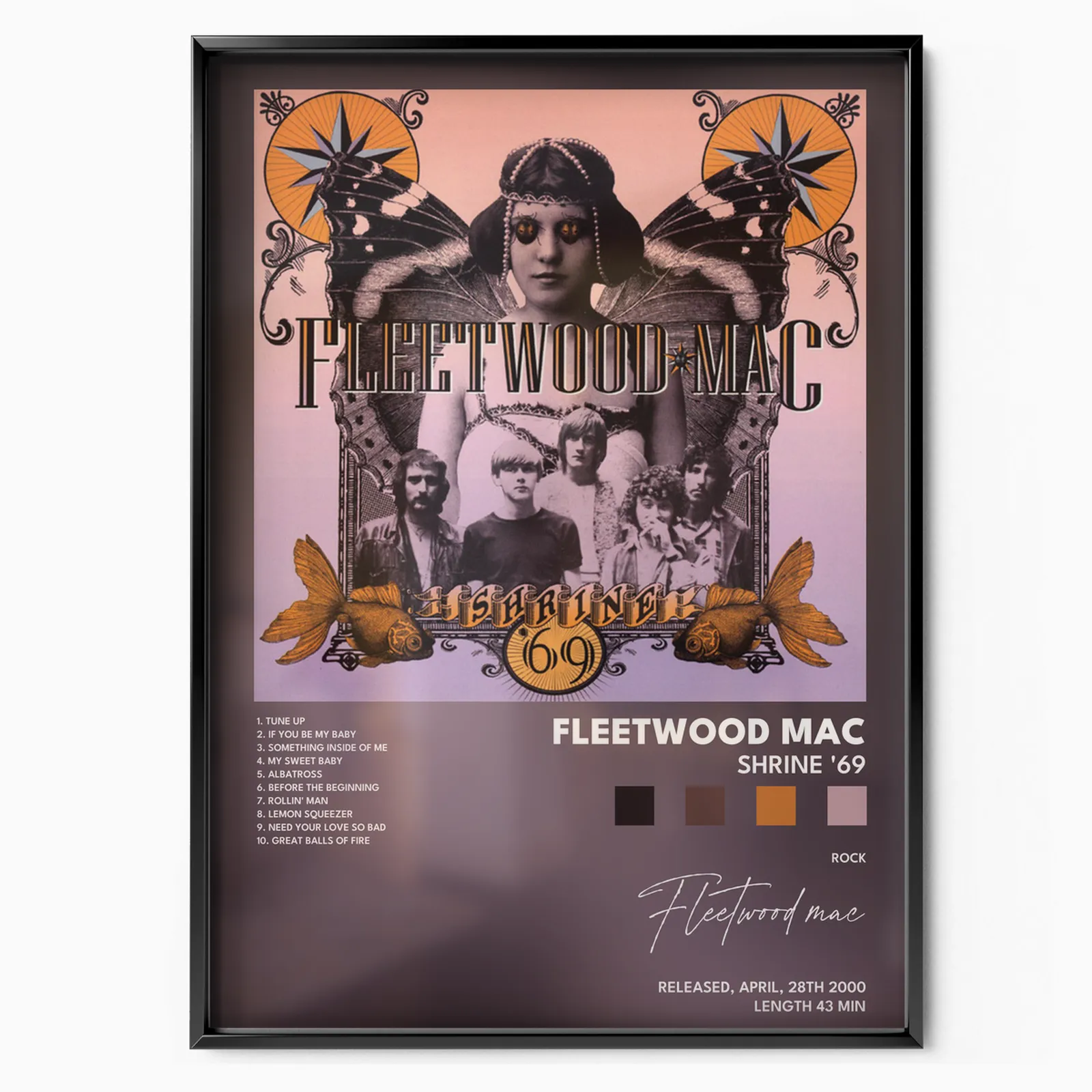 fleetwood mac Shrine 69 poster poster, museum grade matte print