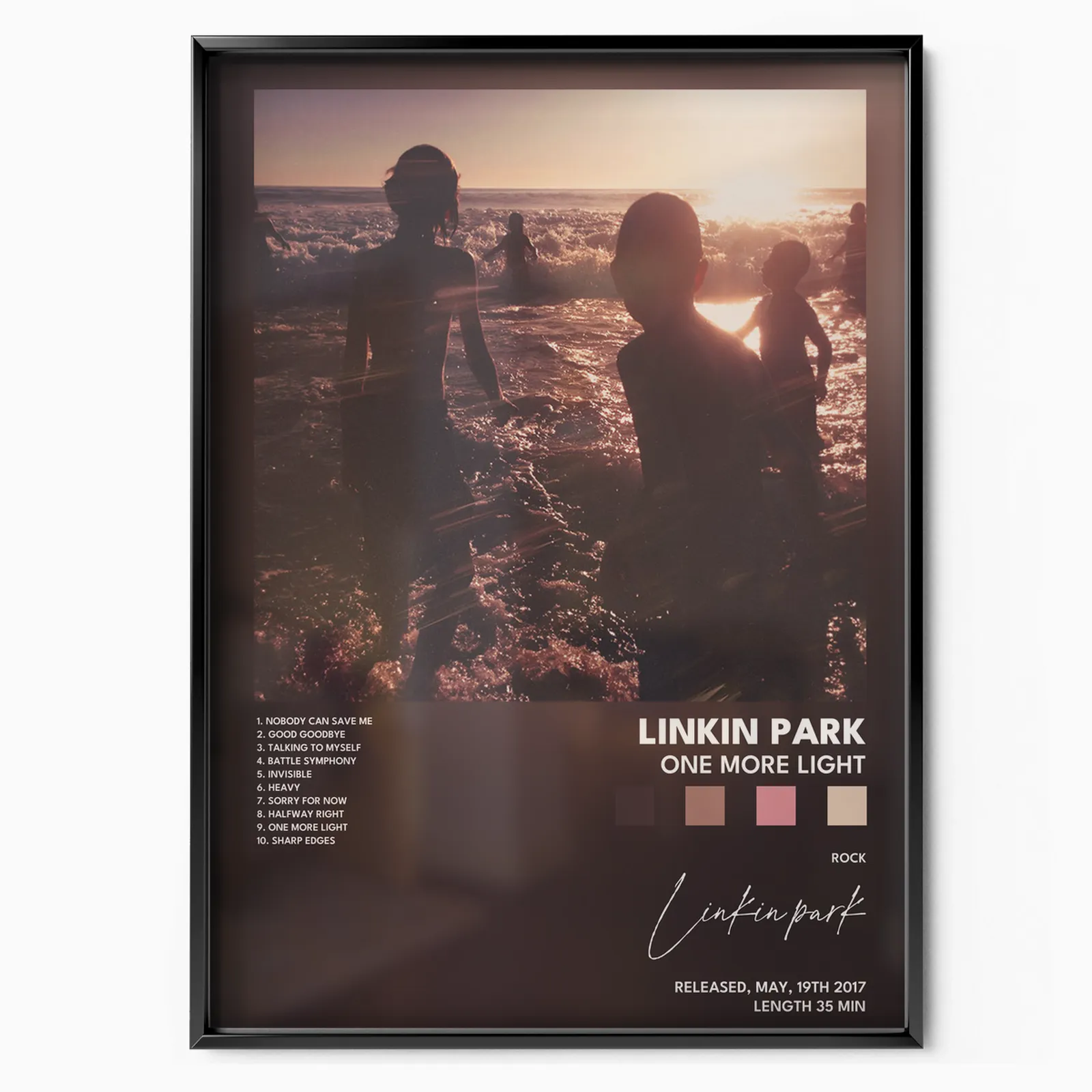 linkin park One More Light poster poster, museum grade matte print