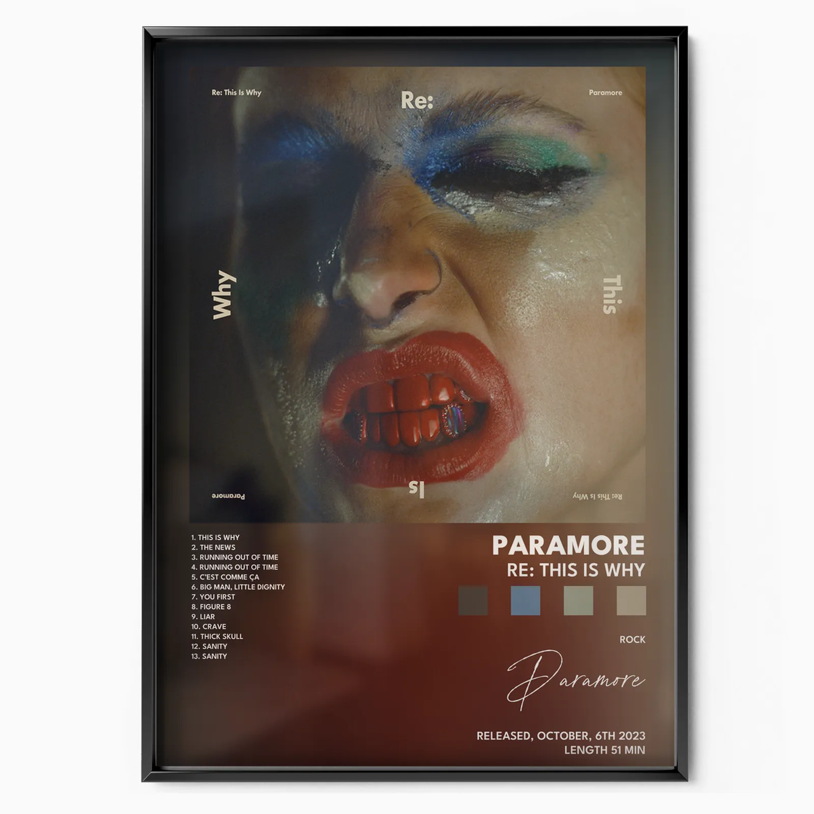 paramore Re This Is Why poster poster, museum grade matte print