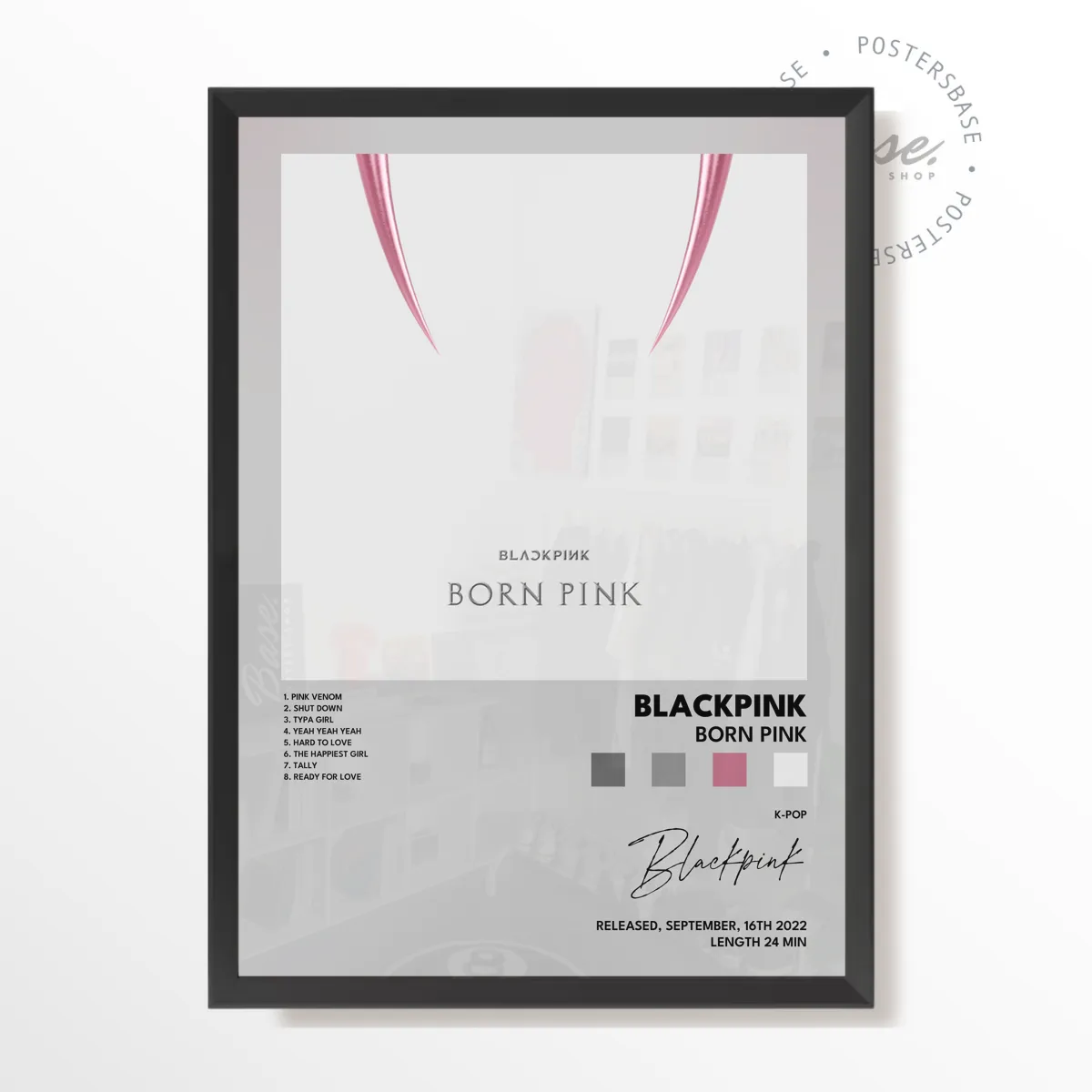 Born Pink Album poster, museum grade matte print