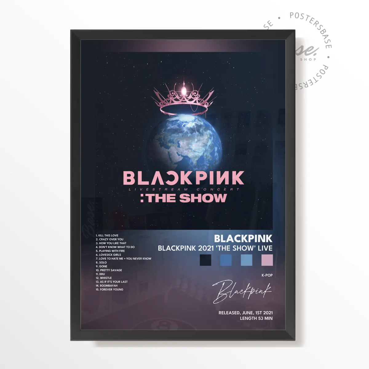 2021 The Show (Live) Album poster, museum grade matte print