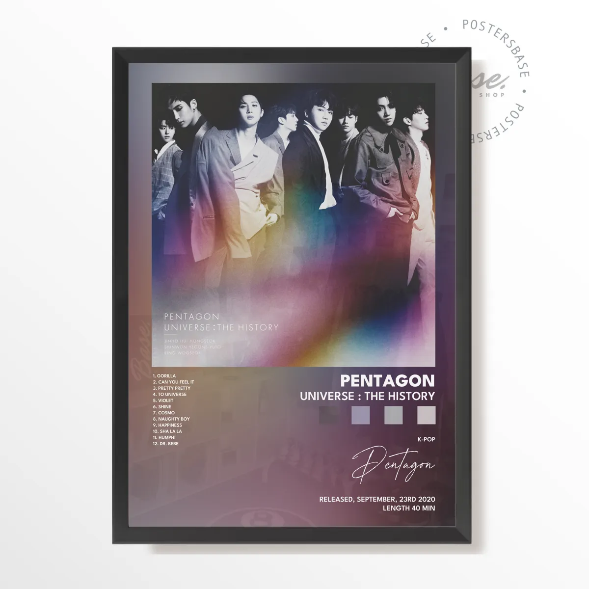 pentagon UNIVERSE THE HISTORY poster, museum grade matte print
