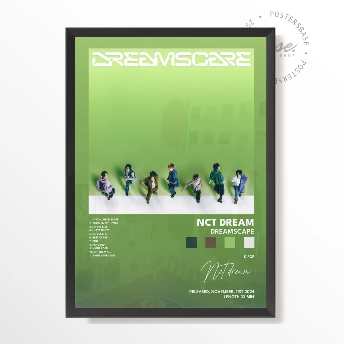nct dream DREAMSCAPE poster, museum grade matte print