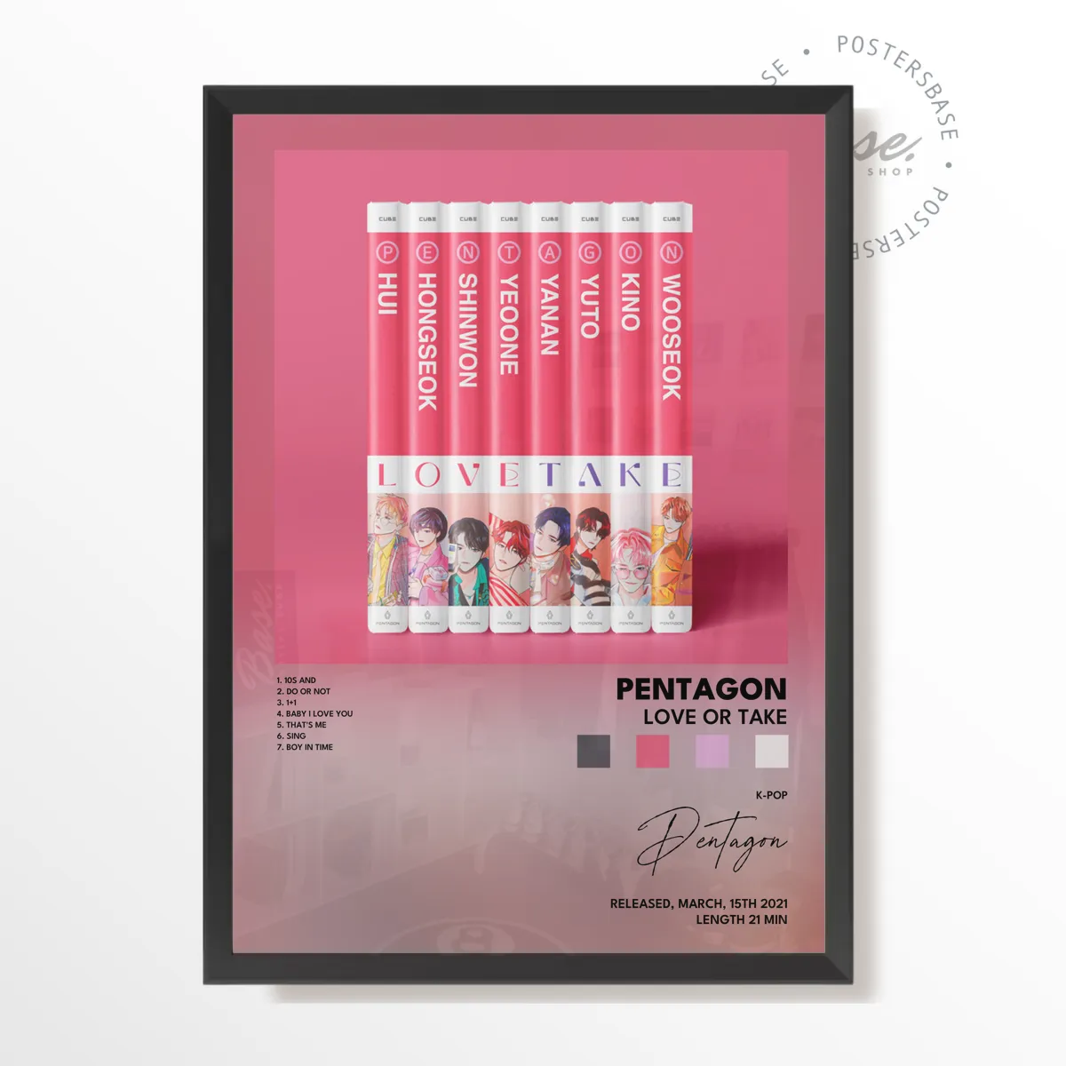 pentagon LOVE or TAKE poster, museum grade matte print