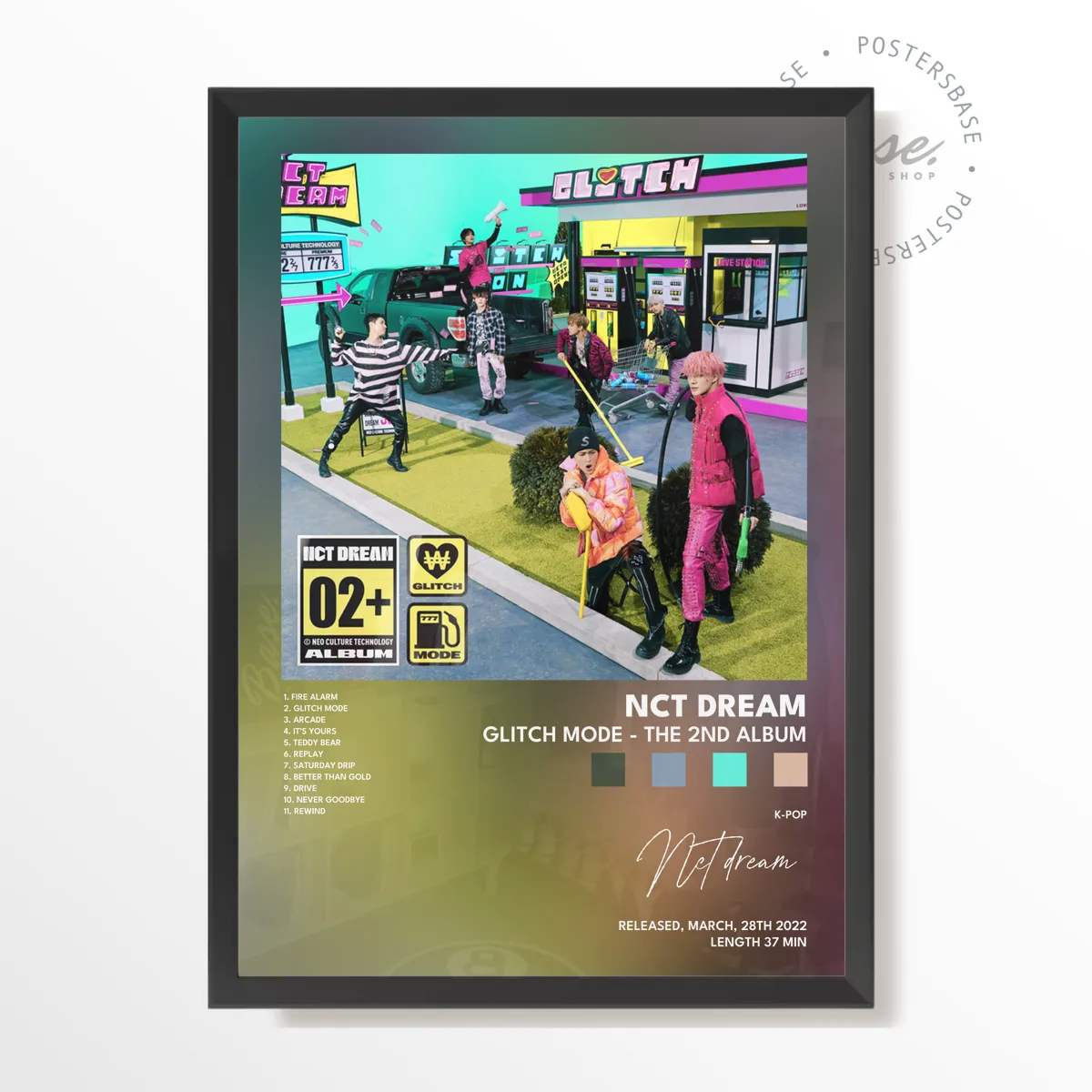 nct dream Glitch Mode The 2nd Album poster, museum grade matte print