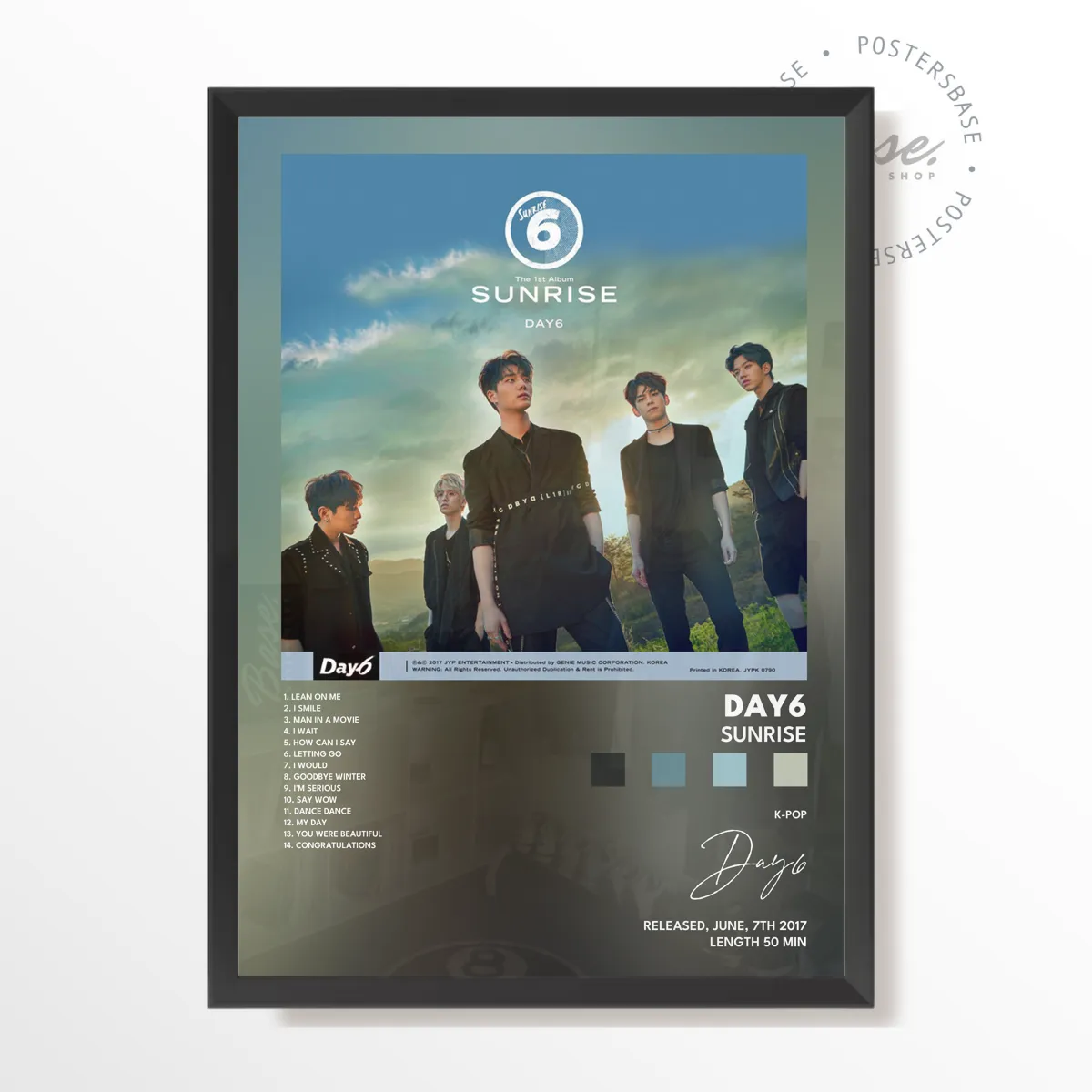 Sunrise Album poster, museum grade matte print