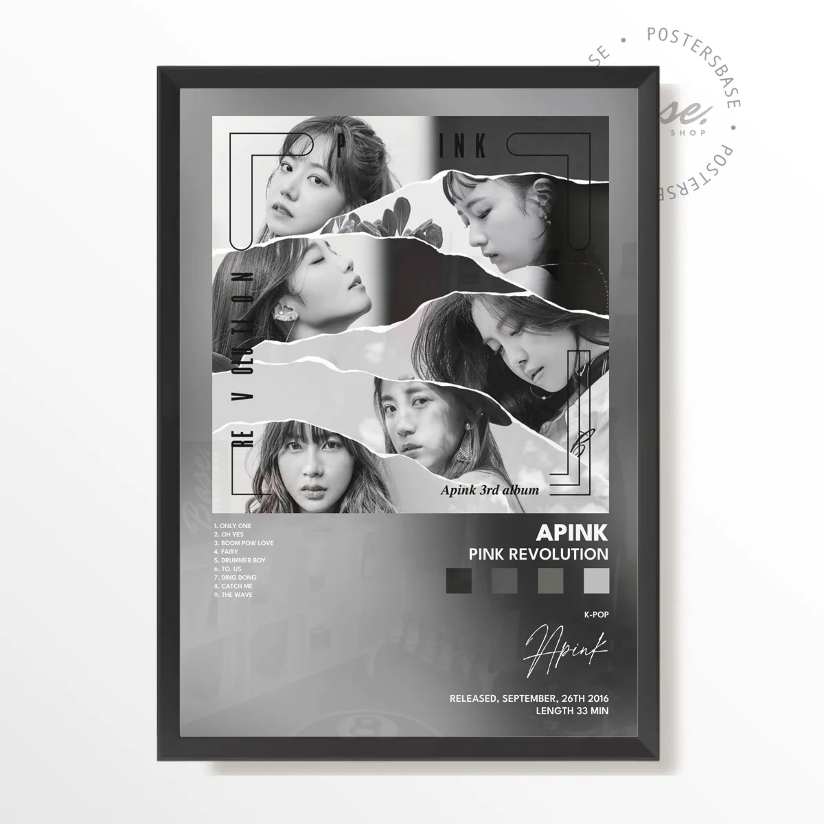 Pink Revolution Album poster, museum grade matte print