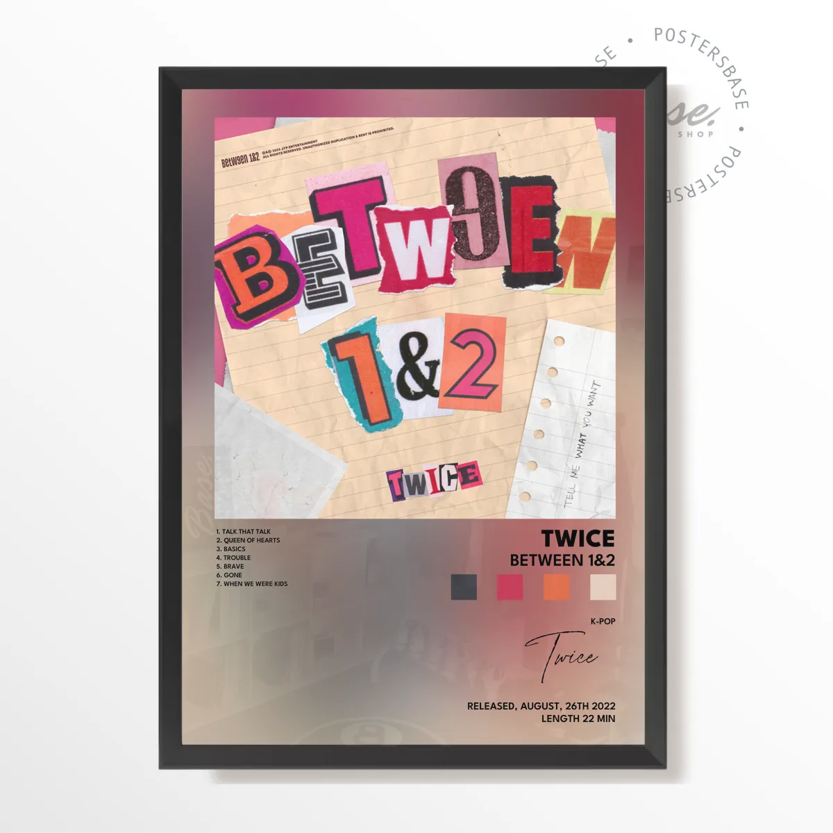 twice BETWEEN 12 poster, museum grade matte print