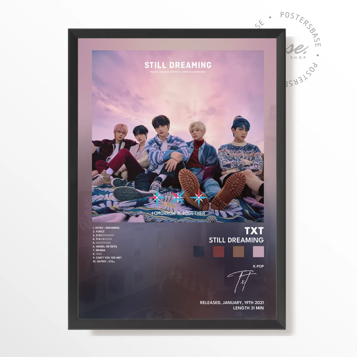 txt STILL DREAMING poster, museum grade matte print