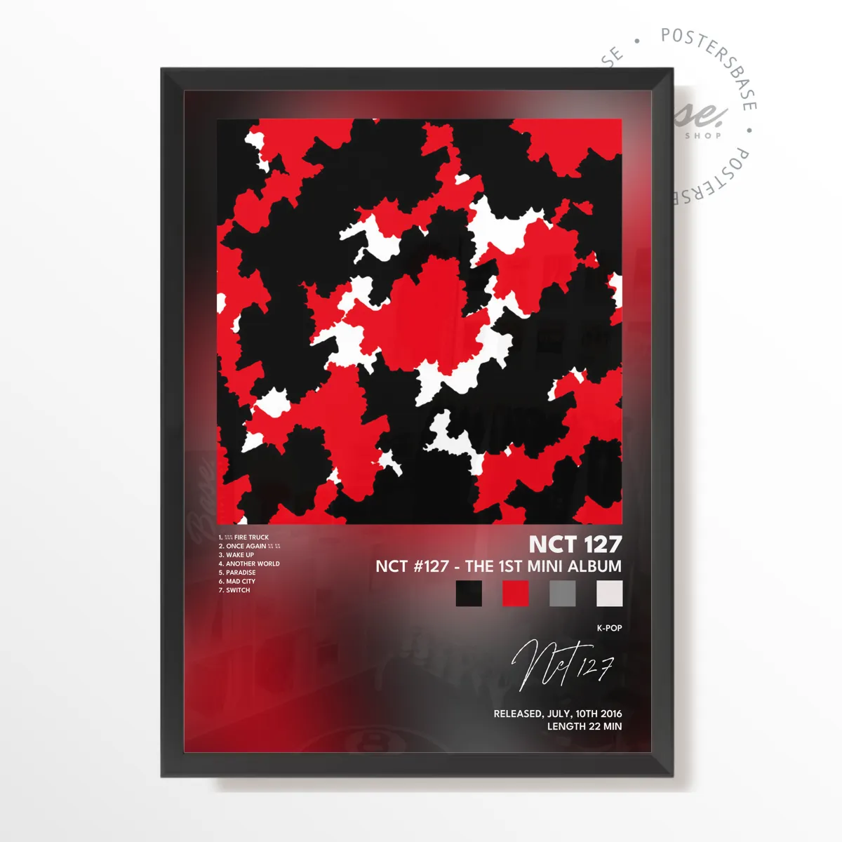 nct 127 NCT 127 The 1st Mini Album poster, museum grade matte print