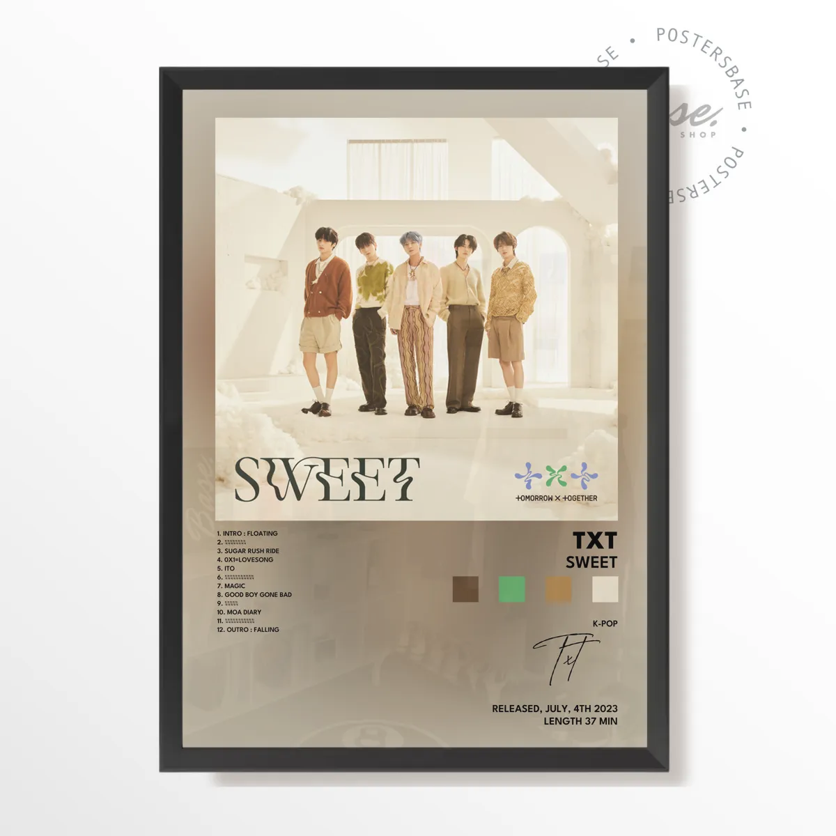 txt SWEET poster, museum grade matte print