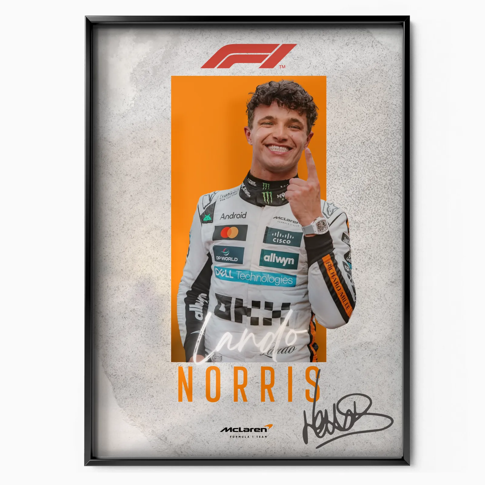 Lando Norris X McLaren Original 2025 poster