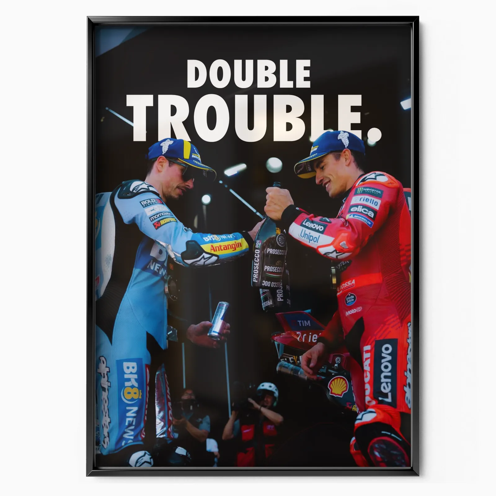 Marc Marquez X Alex Marquez 'double Trouble' 2025 poster