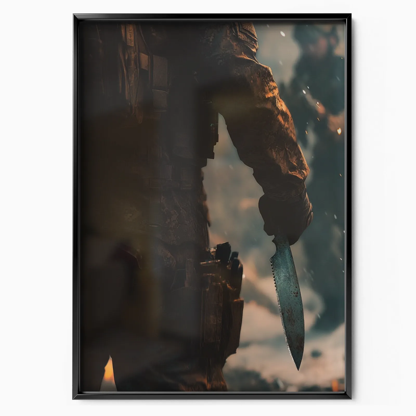Call Of Duty – Knife Kill Combat Scene poster, museum grade matte print