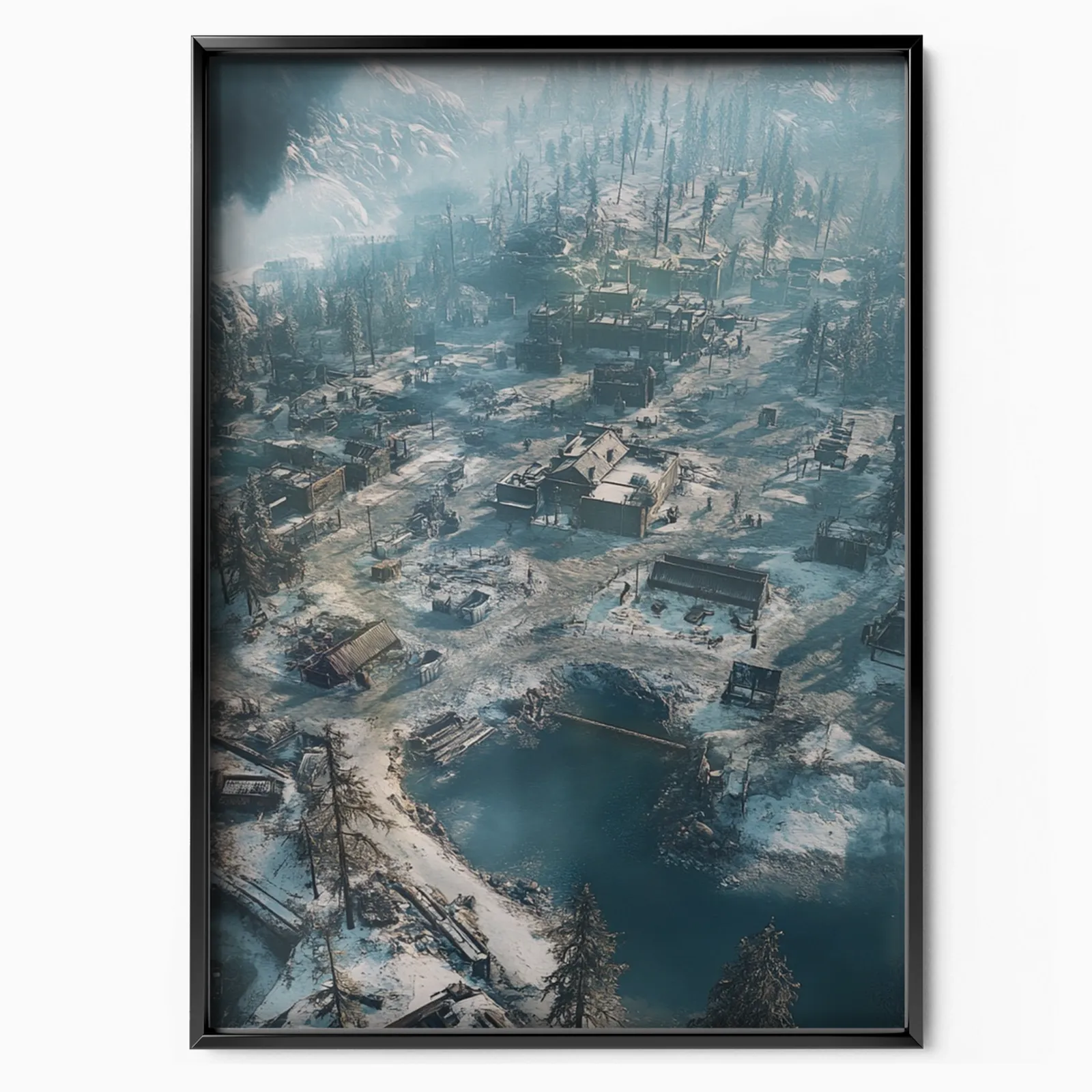 Call Of Duty – Frozen Battle Map poster, museum grade matte print