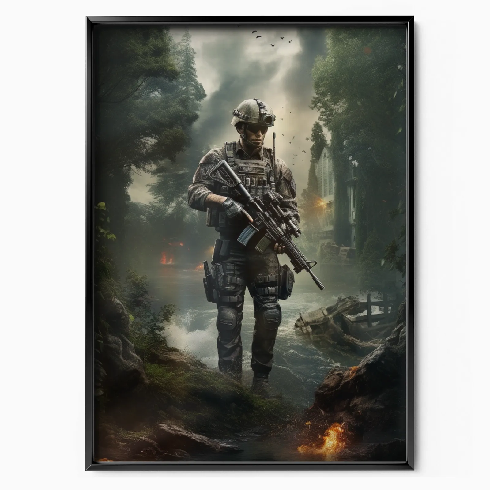 Call Of Duty – Jungle Sniper Mission poster, museum grade matte print