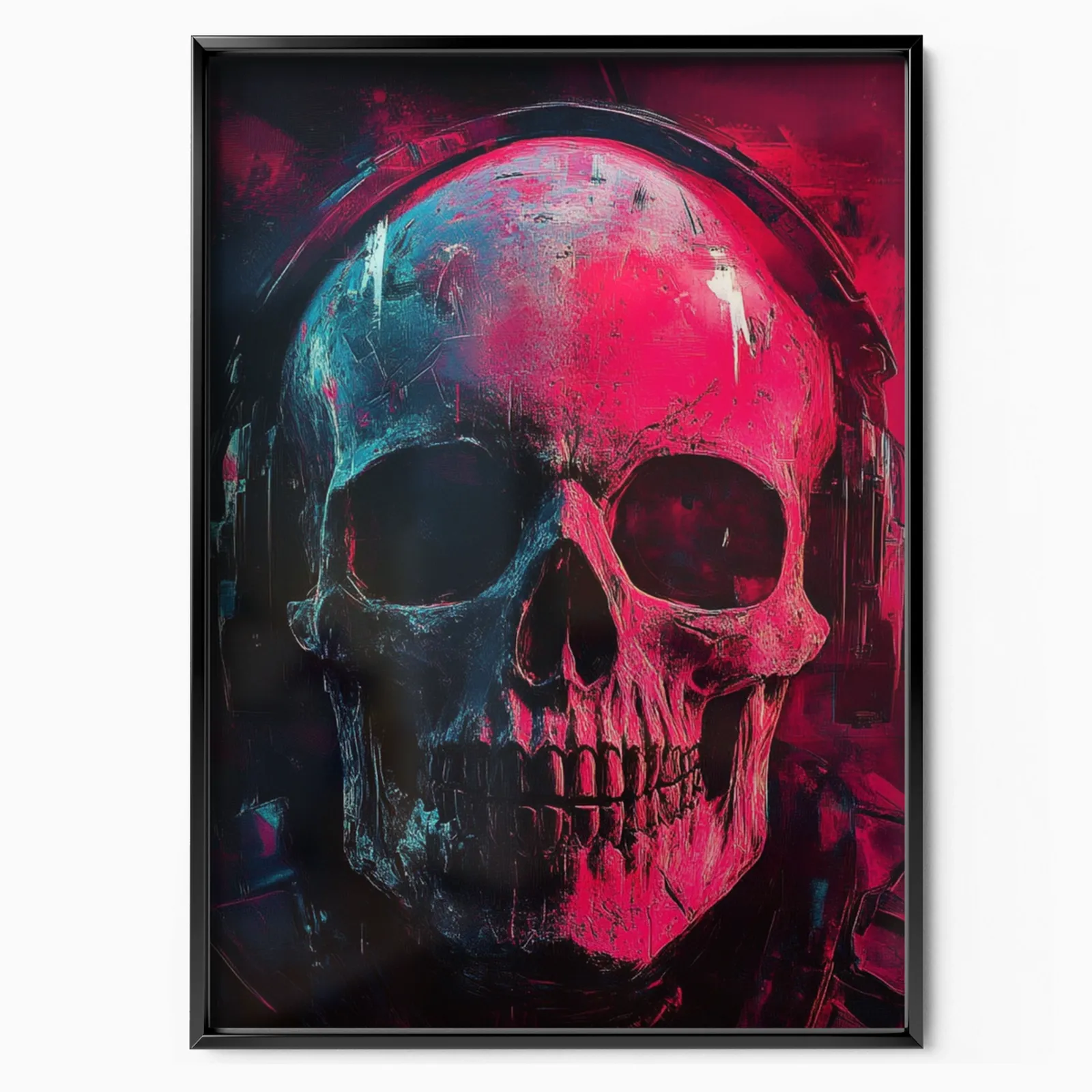 Call Of Duty – Neon Skull Warrior poster, museum grade matte print