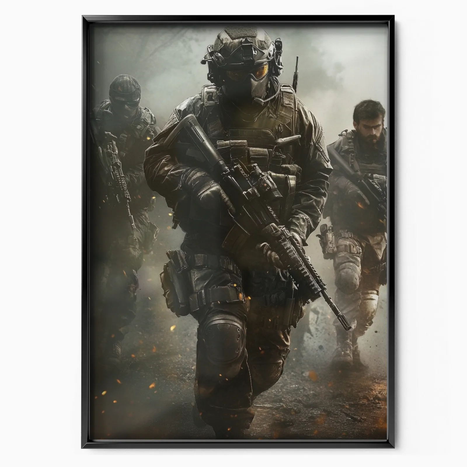 Call Of Duty – Elite Squad In Action poster, museum grade matte print