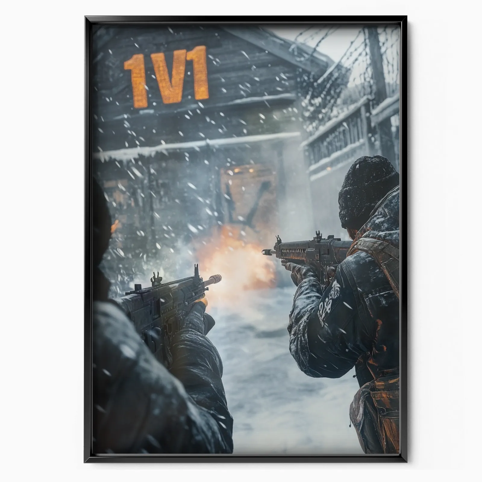 Call Of Duty – 1v1 Snow Duel poster, museum grade matte print