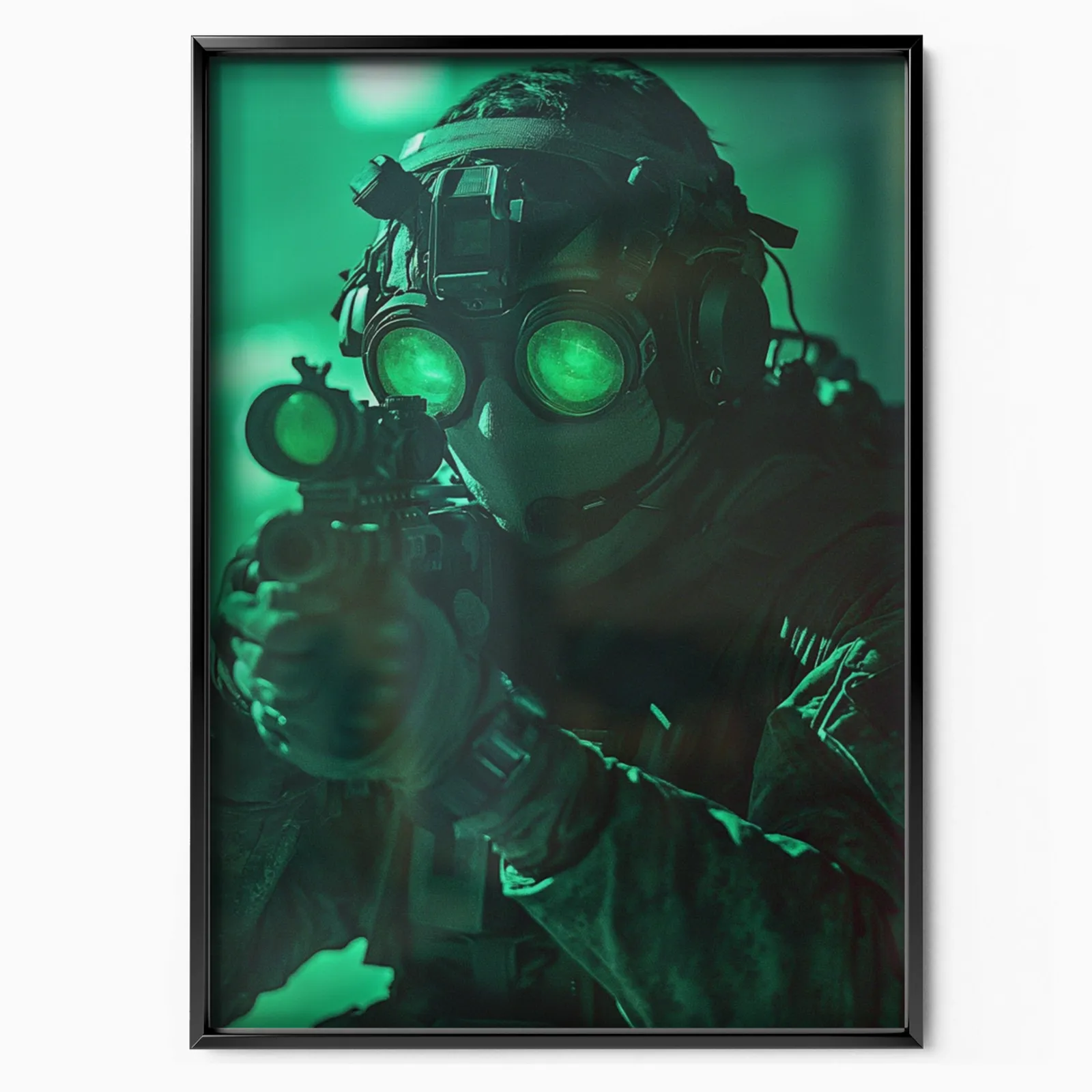 Call Of Duty – Green Night Vision Sniper poster, museum grade matte print