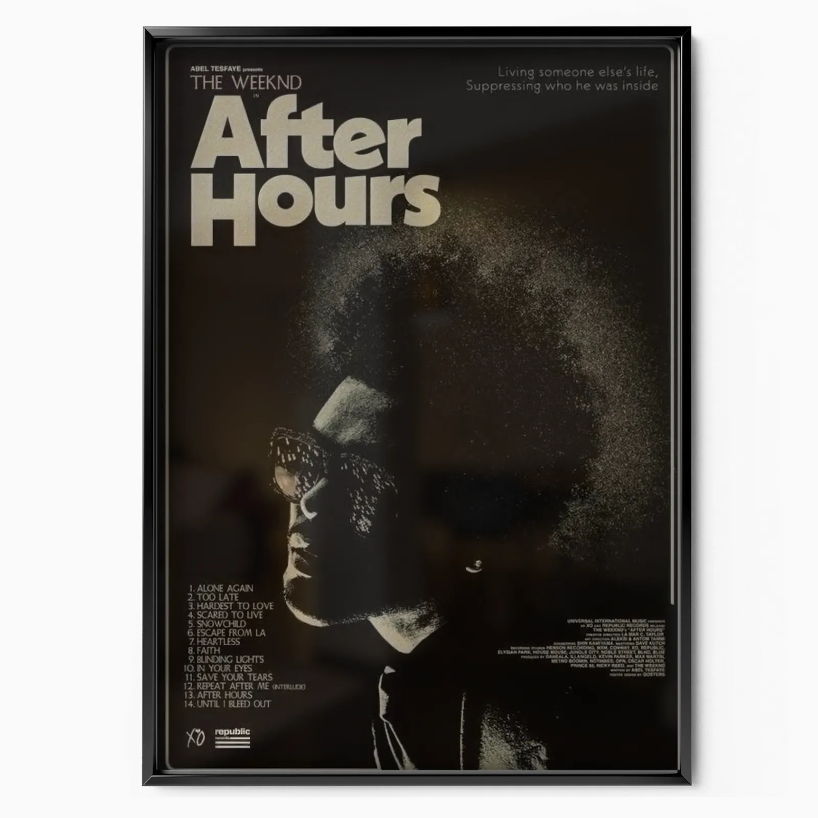 The Weeknd Vintage poster, museum grade matte print
