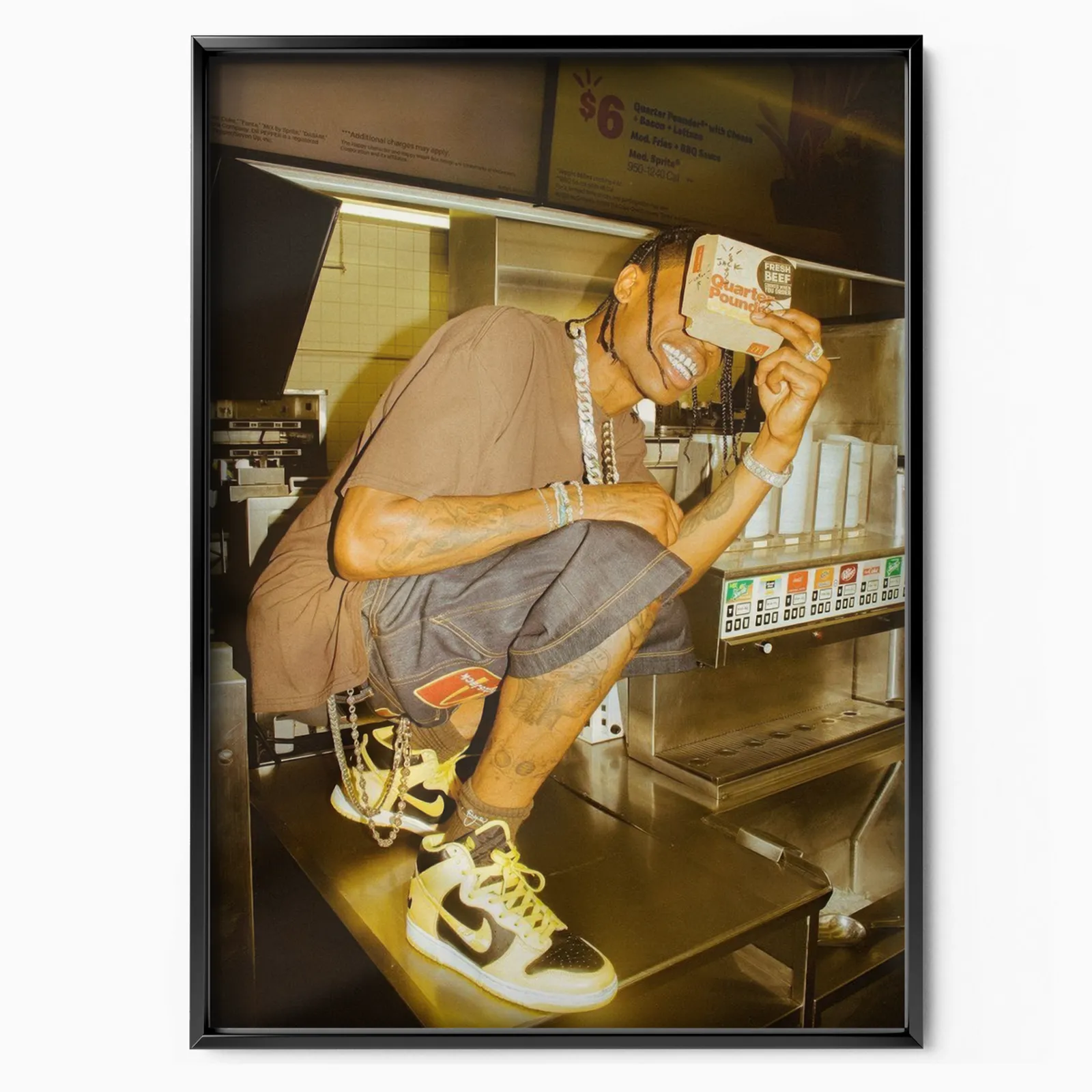Travis Scott Quarter Pounde poster, museum grade matte print