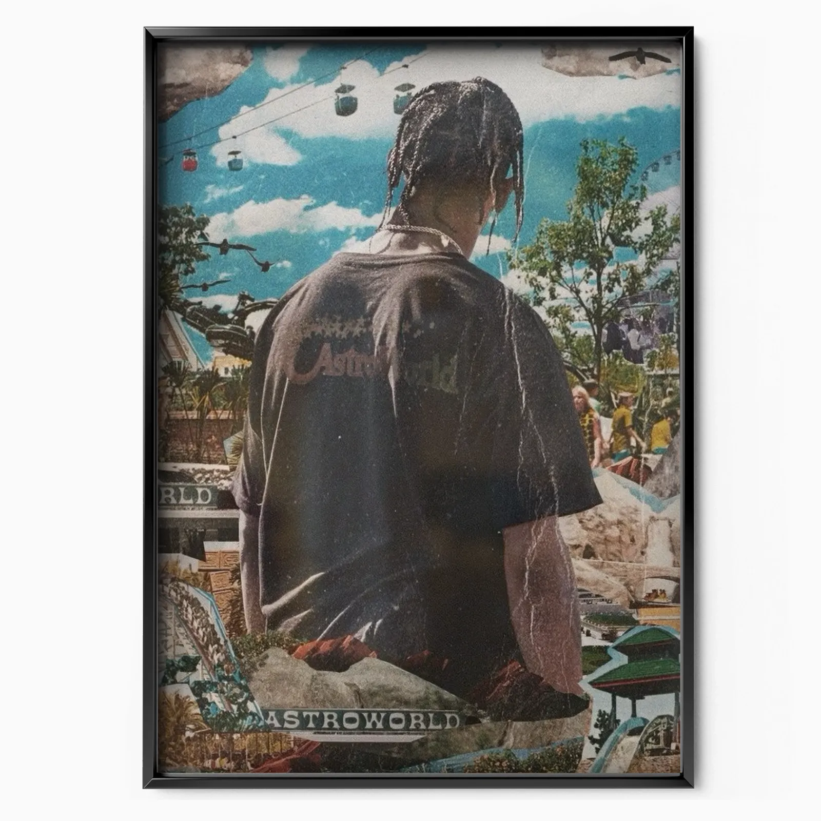 Travis Scott Astroworld Vintage poster, museum grade matte print