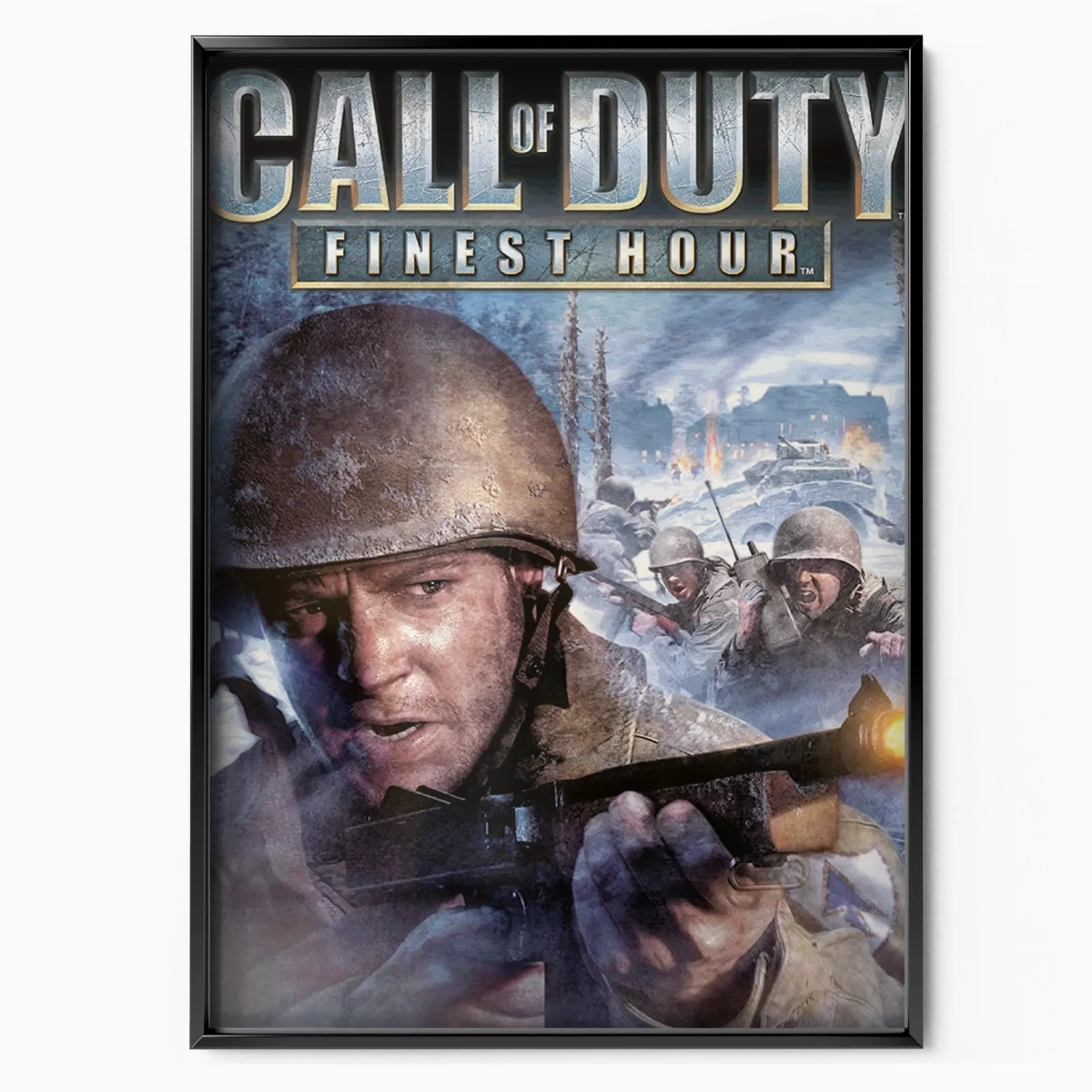 Call Of Duty Finest Hour (2004) poster, museum grade matte print