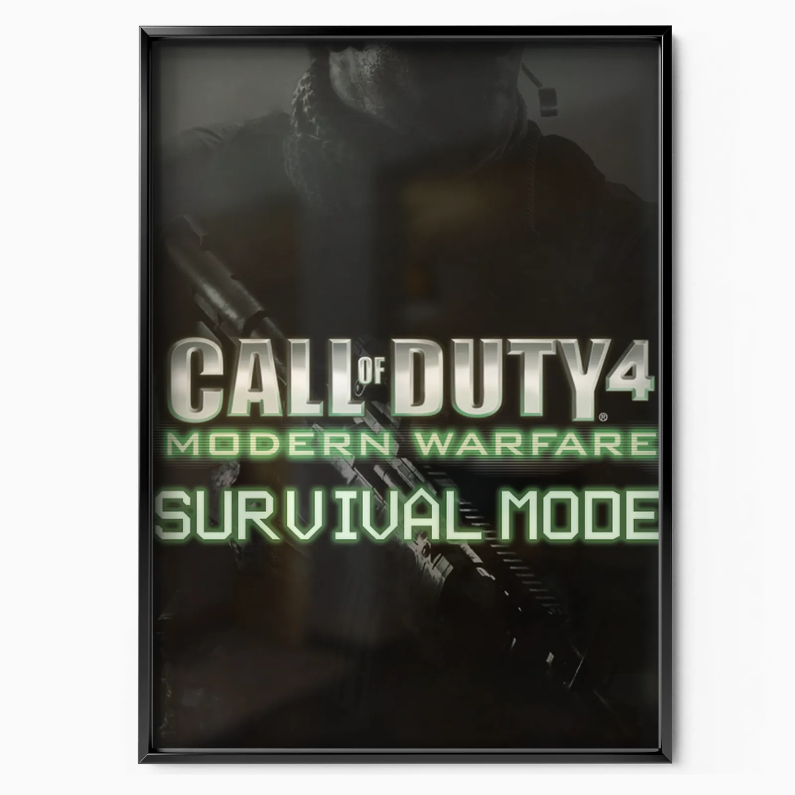 Call Of Duty 4 Survival Mode (2020) poster, museum grade matte print