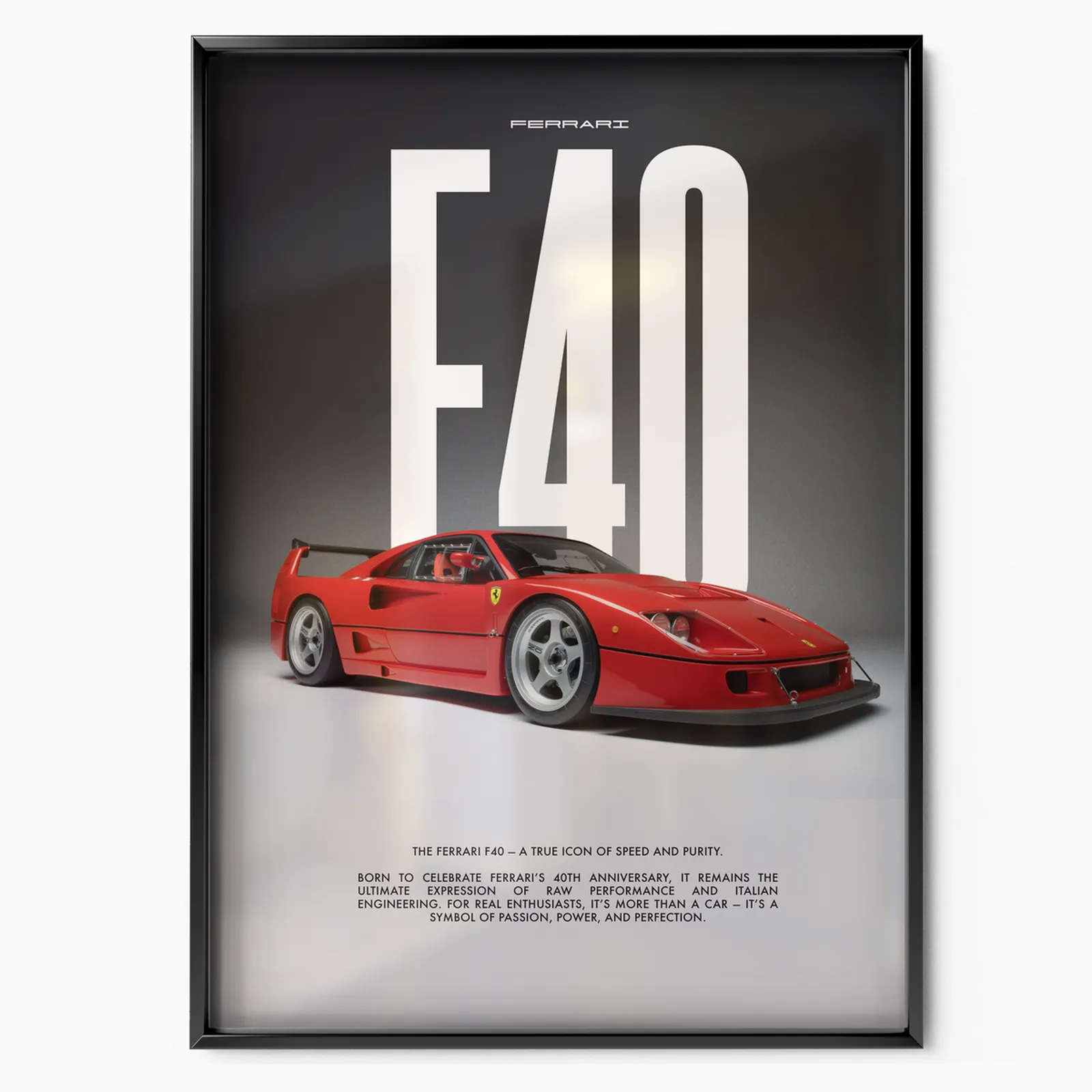 Ferrari F40 x Angelo Stirbat poster