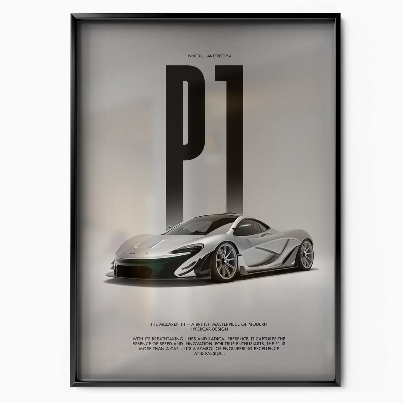 McLaren P1 x Angelo Stirbat poster