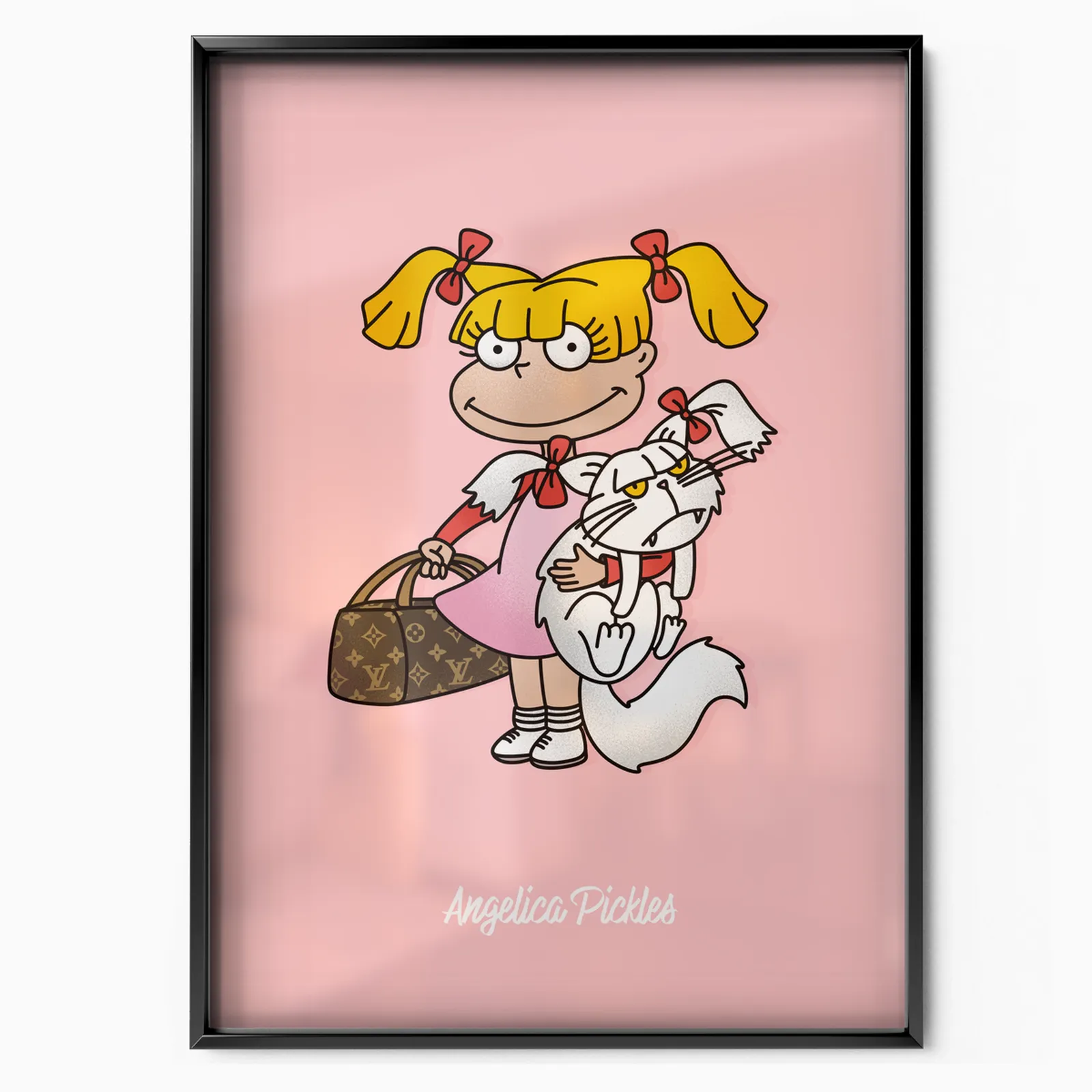 Bossy Cartoon Princess poster, museum grade matte print