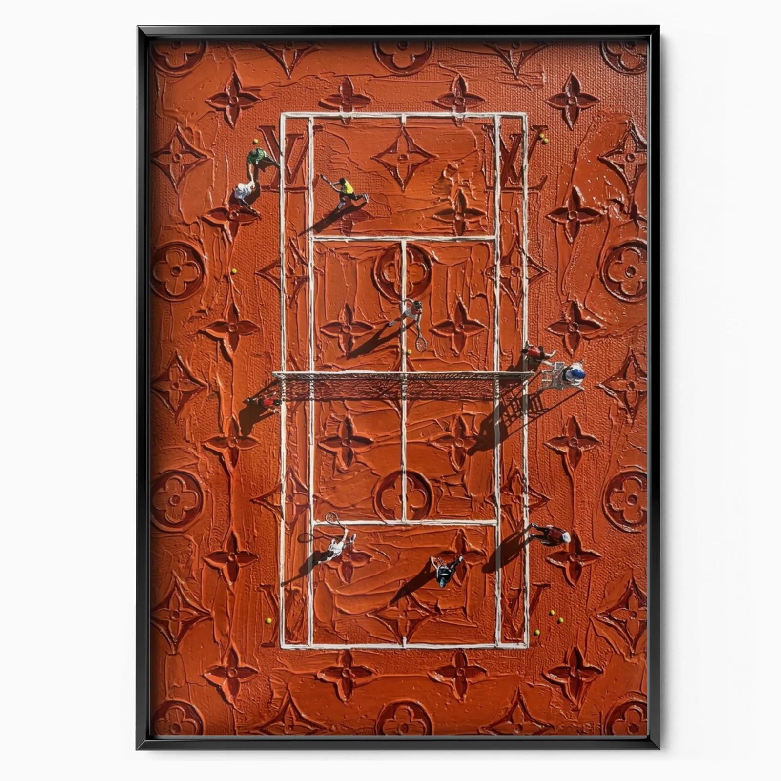 Luxury Tennis Court poster, museum grade matte print