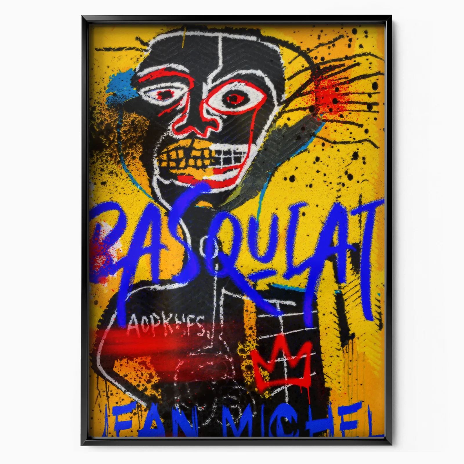 Graffiti Skull poster, museum grade matte print