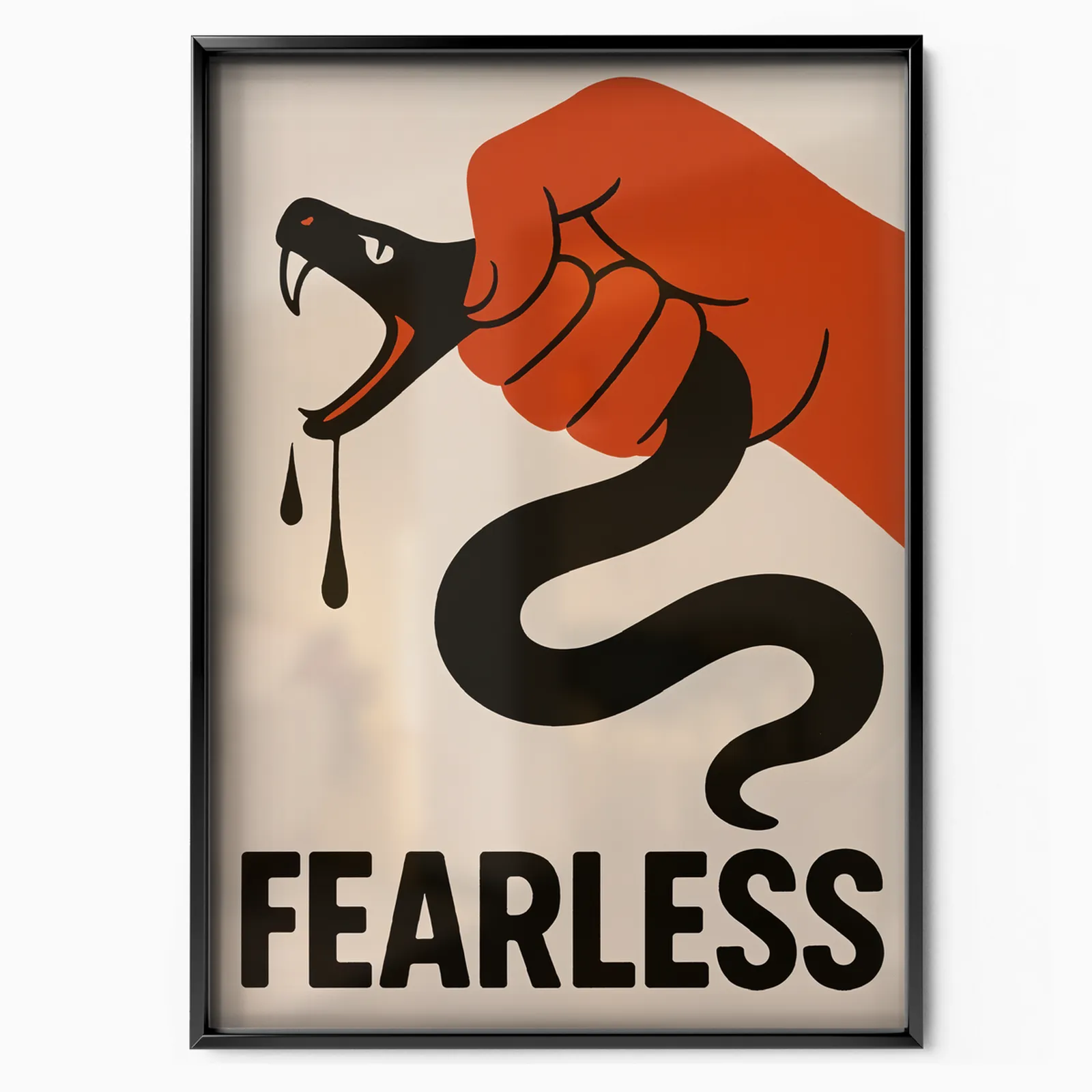 Fearless poster, museum grade matte print