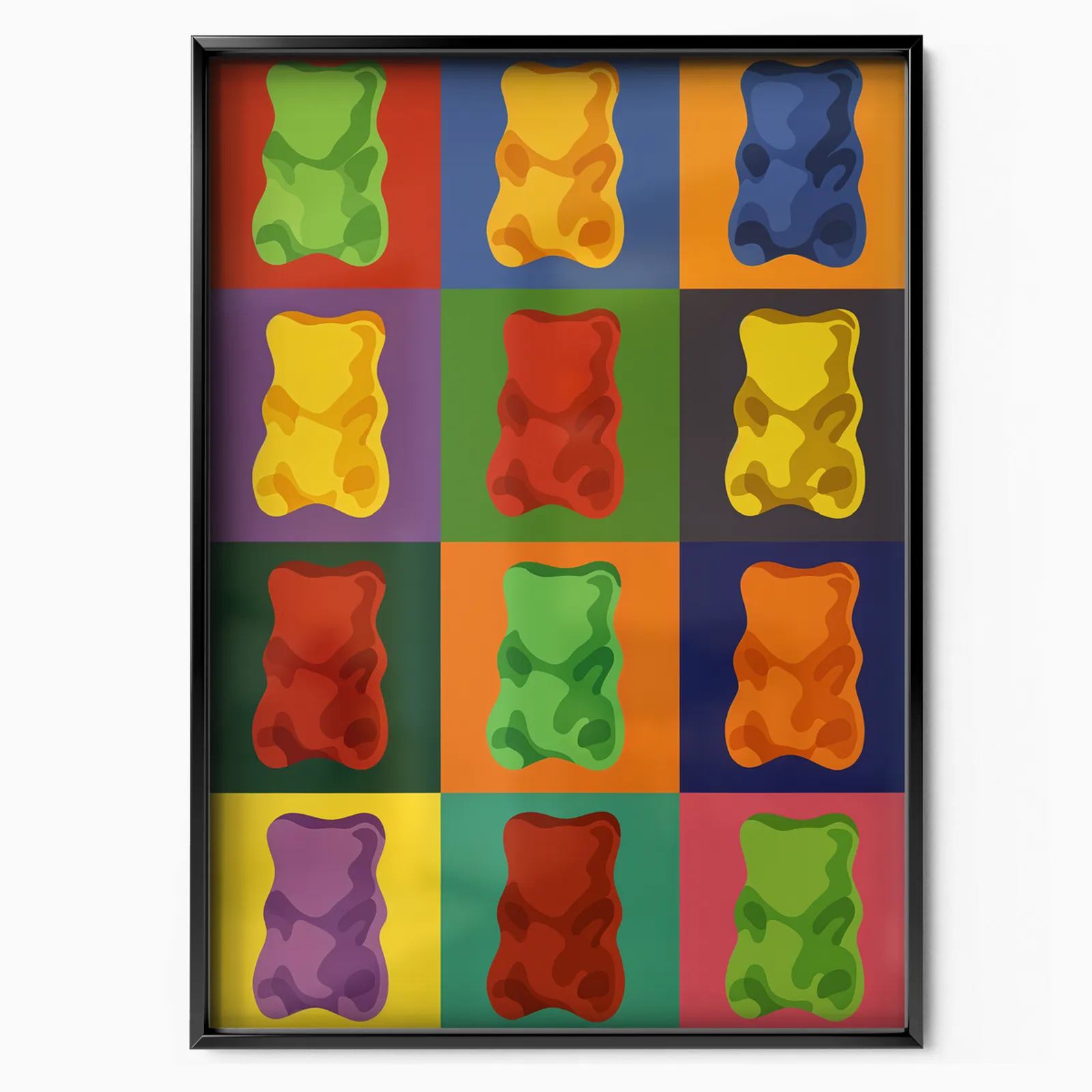 Gummy Bears poster, museum grade matte print