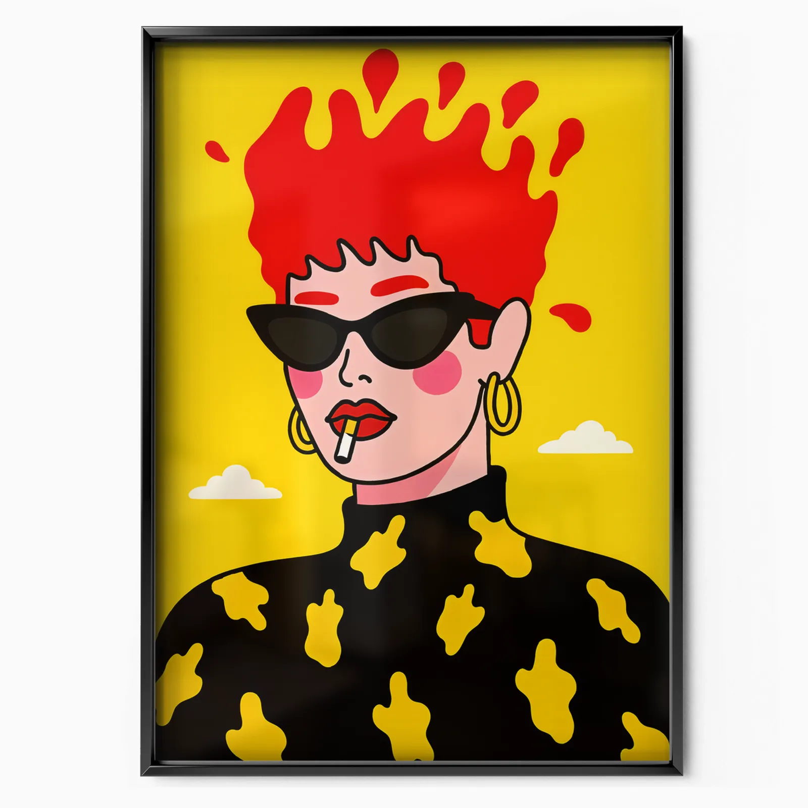 Hot Head poster, museum grade matte print